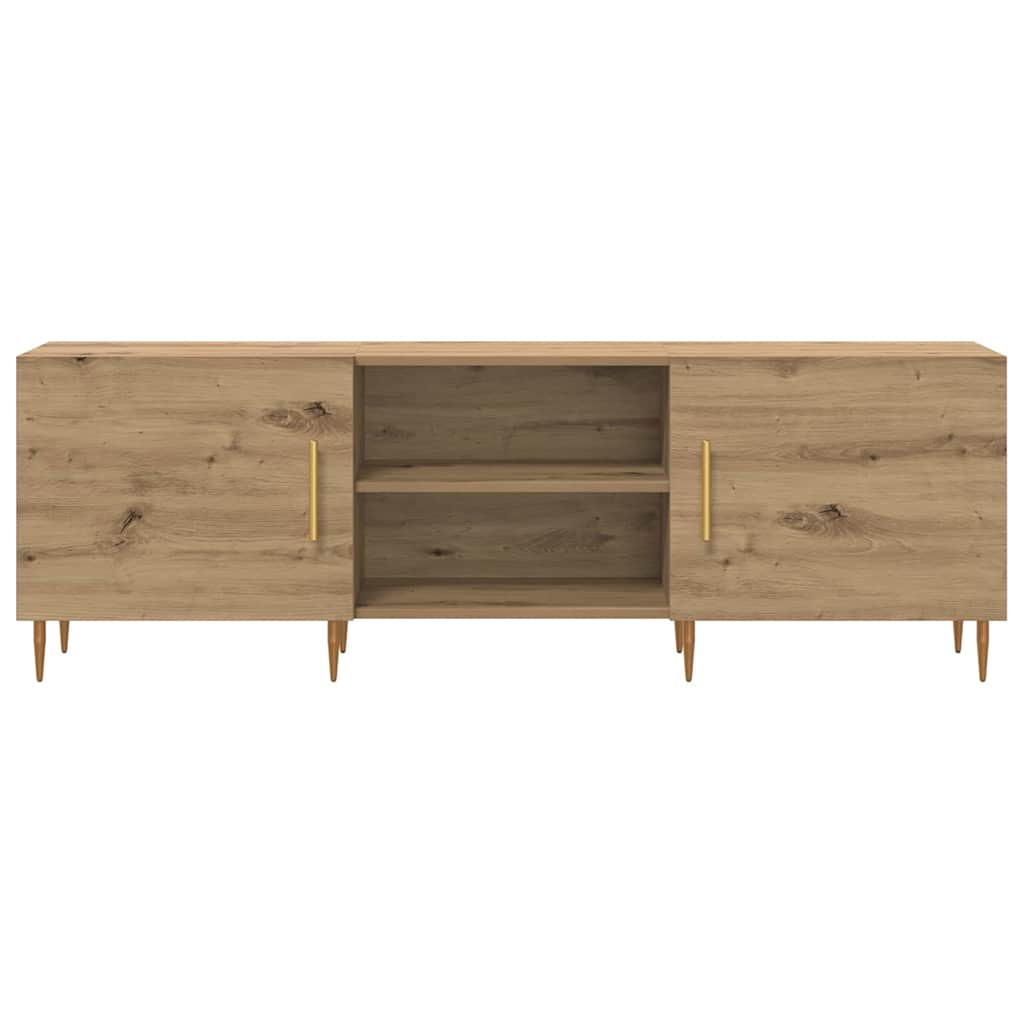 Meuble TV chêne artisanal 150 x 30 x 50 cm Bois d'ingénierie - XIOS