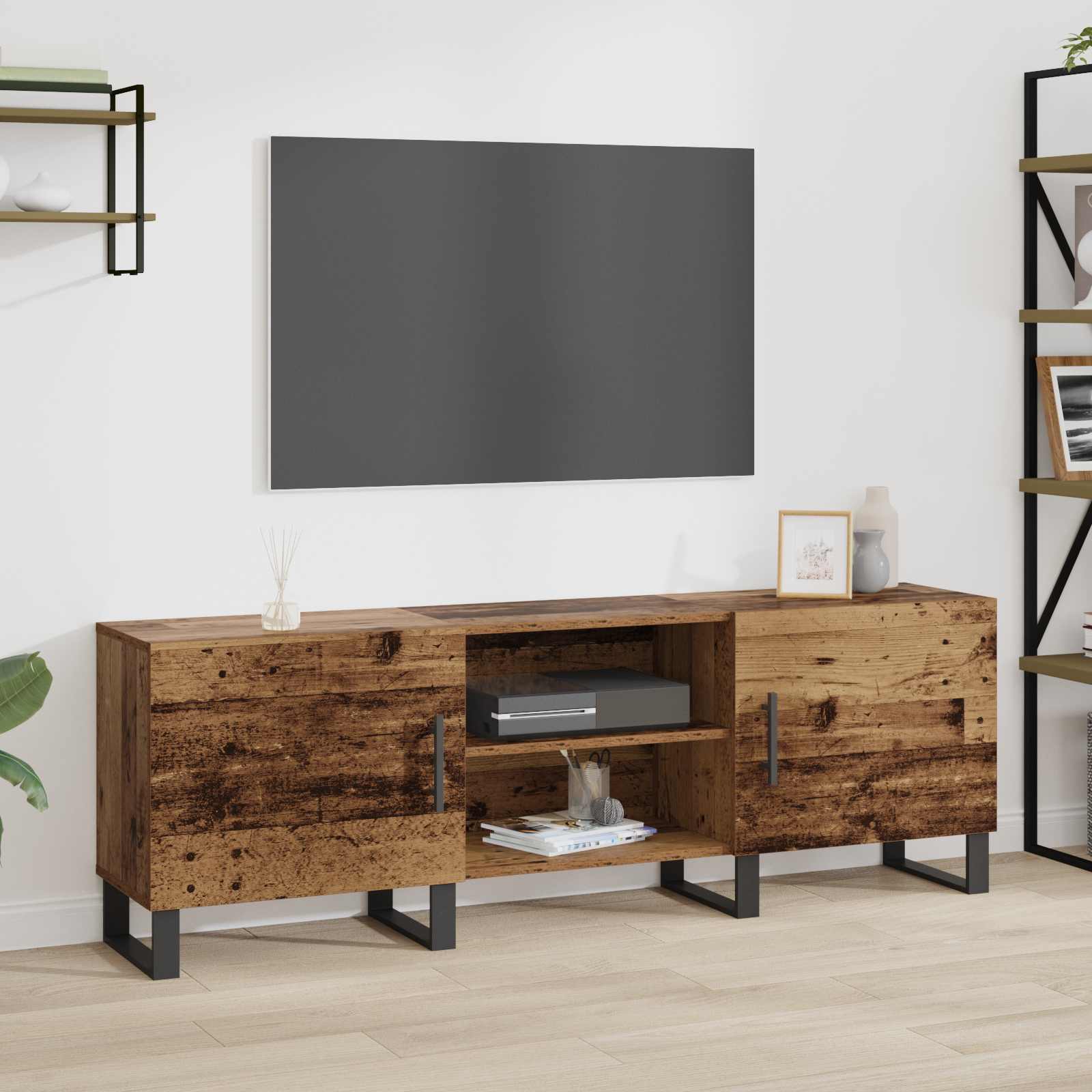 Meuble TV Bois Ancien 150 x 30 x 50 cm Bois d'ingénierie - XIOS
