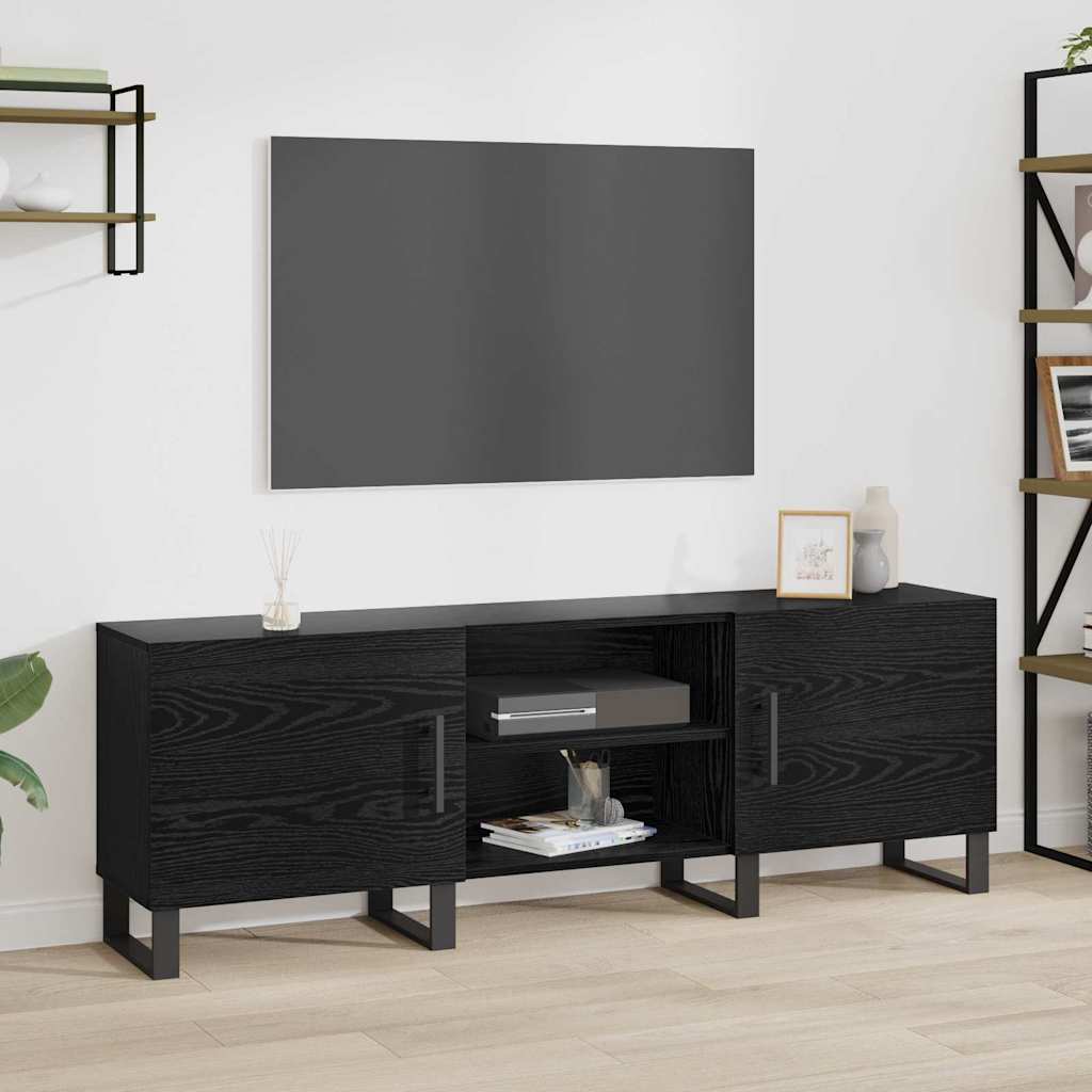 Meuble TV Chêne noir 150 x 30 x 50 cm Bois d'ingénierie - XIOS