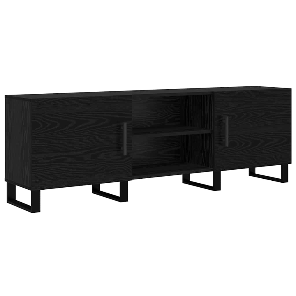 Meuble TV Chêne noir 150 x 30 x 50 cm Bois d'ingénierie - XIOS