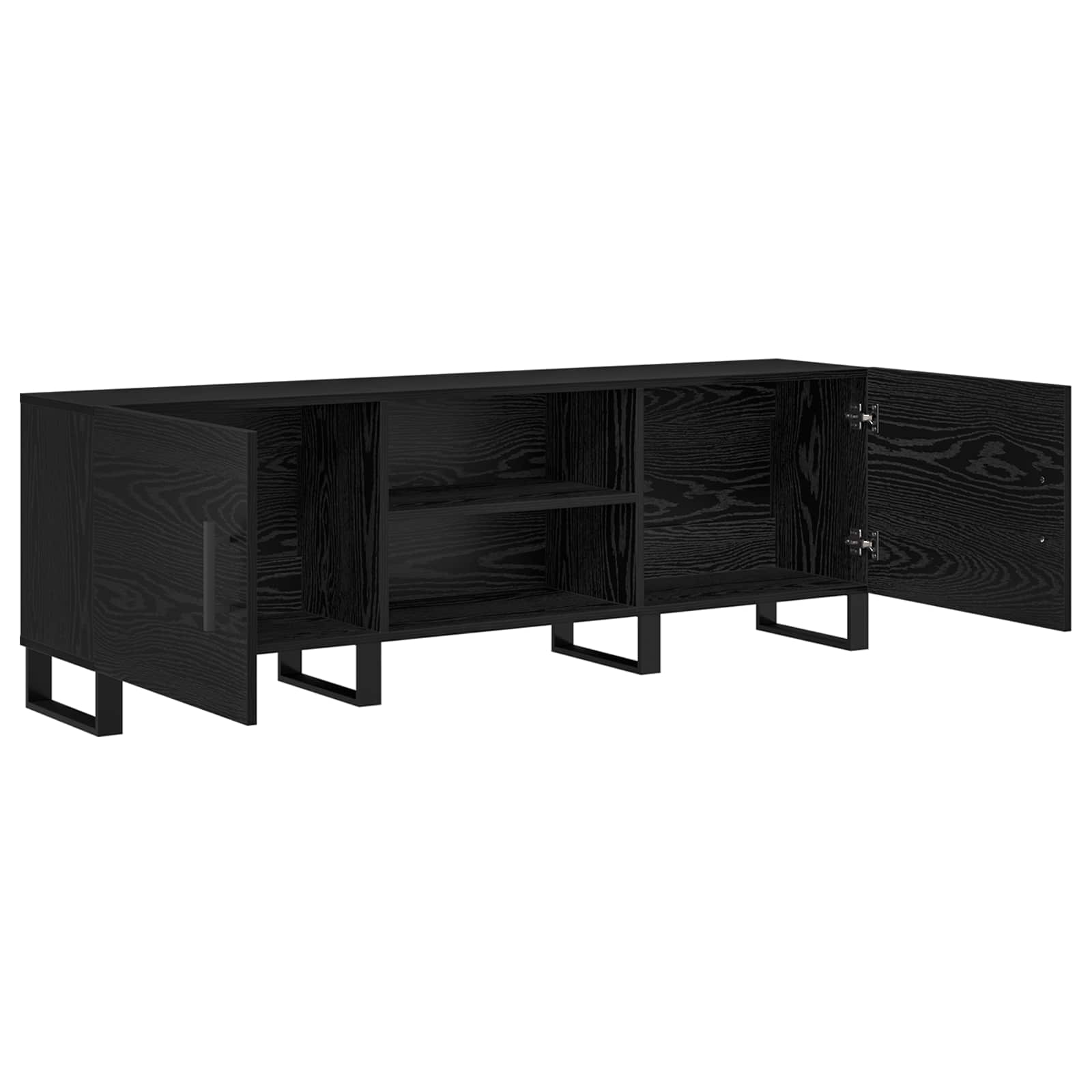 Meuble TV Chêne noir 150 x 30 x 50 cm Bois d'ingénierie - XIOS