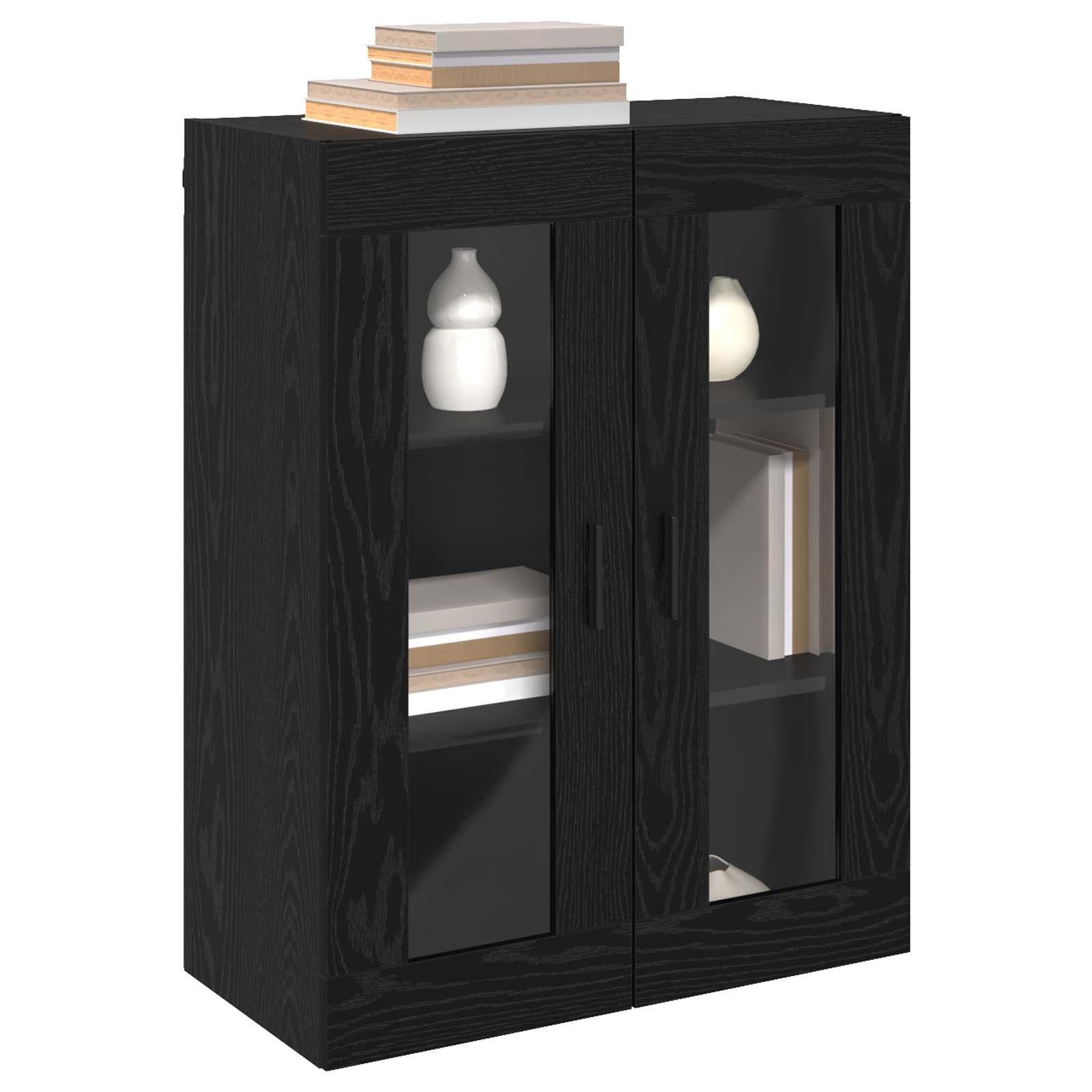 Meuble mural Noir 69,5 x 34 x 90 cm Bois d'ingénierie - XIOS