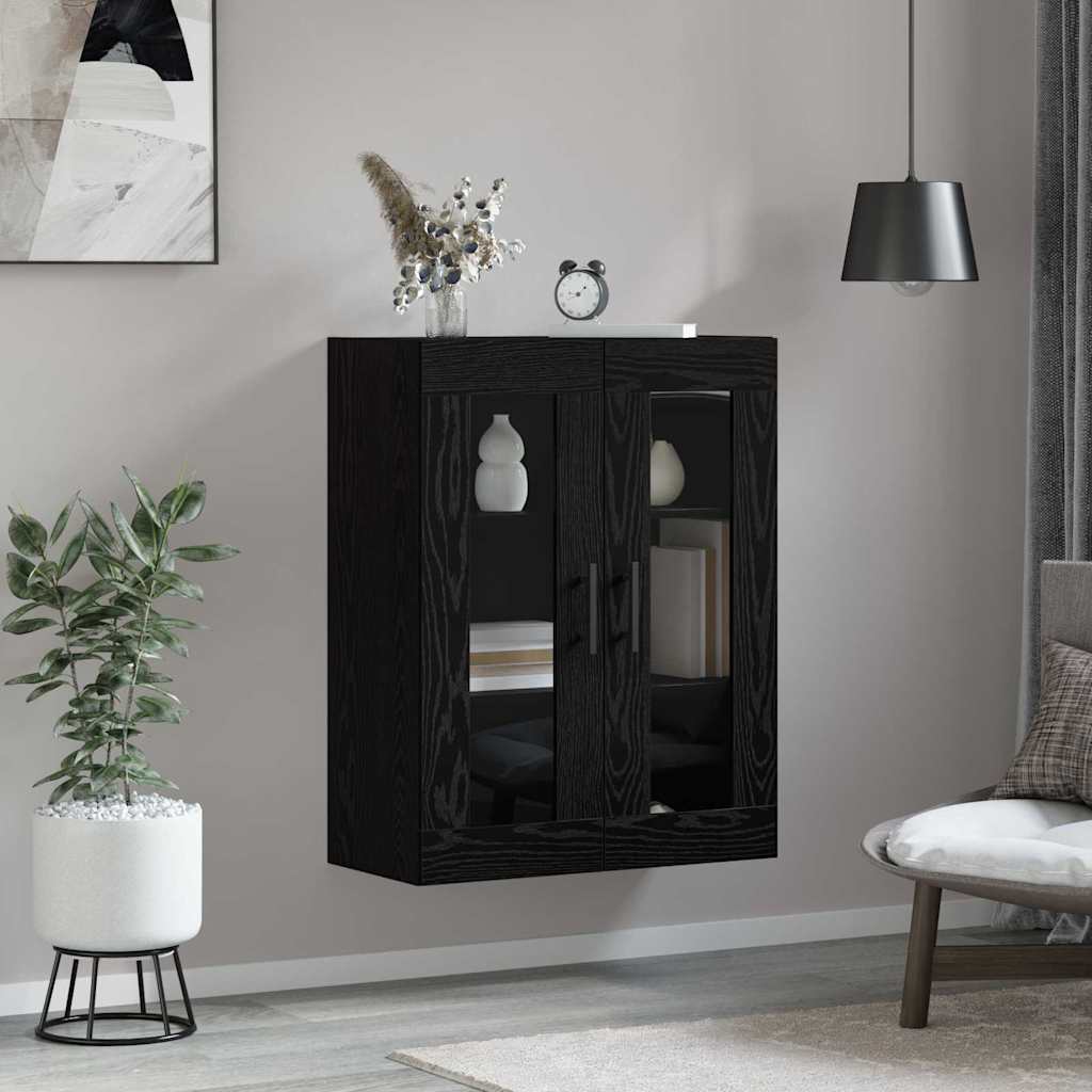 Meuble mural Chêne noir 69,5 x 34 x 90 cm Bois d'ingénierie - XIOS