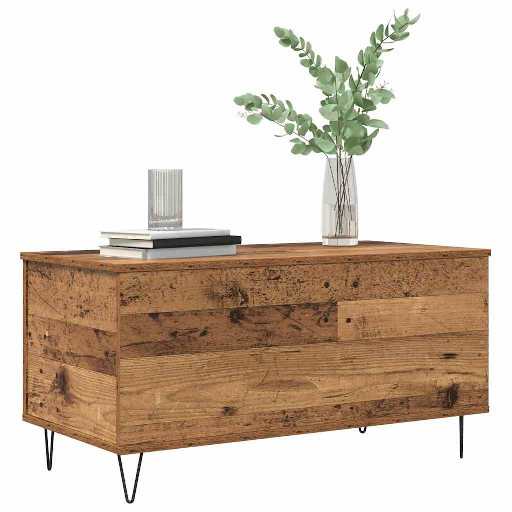 Table basse Bois ancien 90 x 44.5 x 45 cm Bois d'ingénierie - XIOS