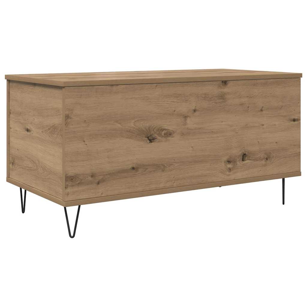 Table basse chêne artisanal 90 x 44.5 x 45 cm Bois d'ingénierie - XIOS