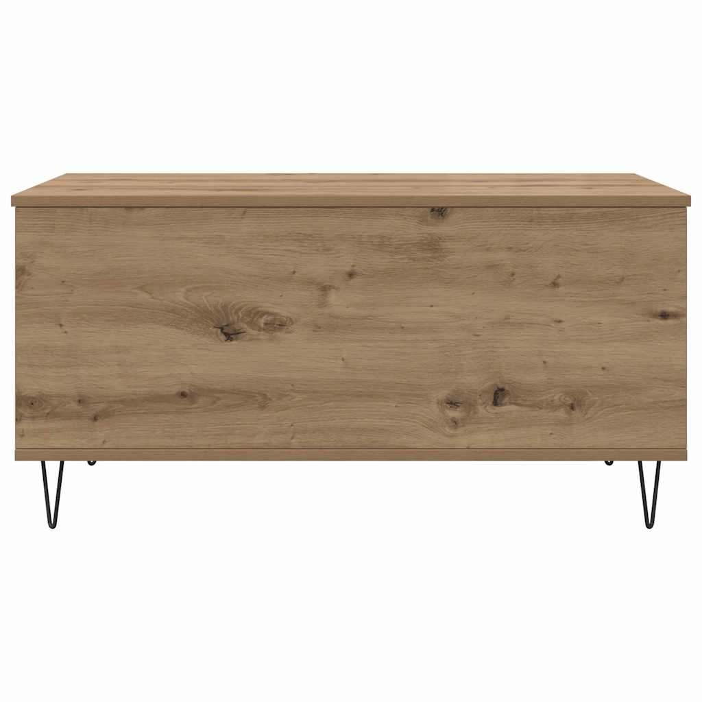 Table basse chêne artisanal 90 x 44.5 x 45 cm Bois d'ingénierie - XIOS