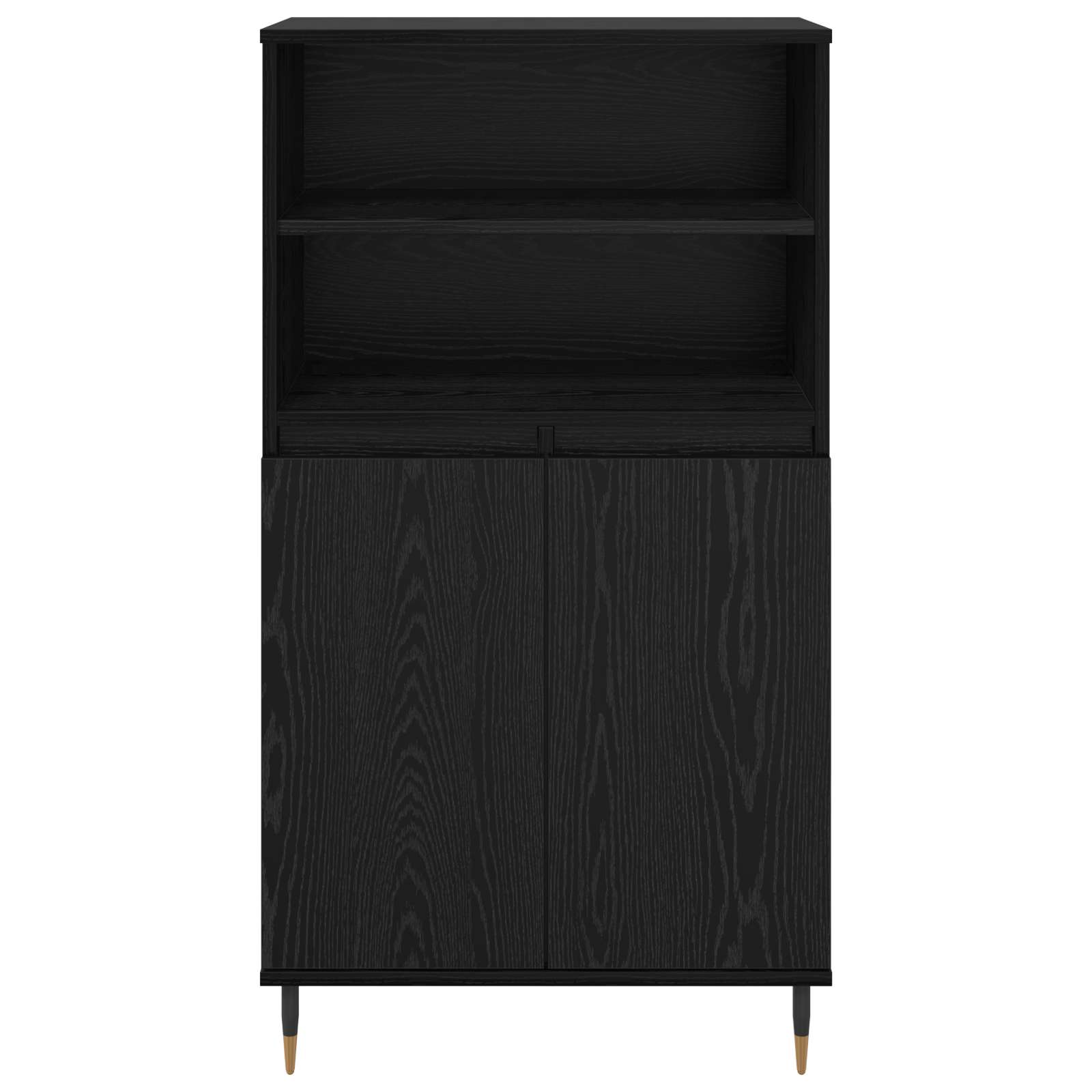 Haut Armoire Noir 60 x 36 x 110 cm Bois d'ingénierie - XIOS