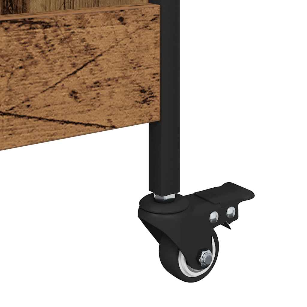 Chariot de cuisine Bois ancien 70 x 30 x 82 cm - XIOS