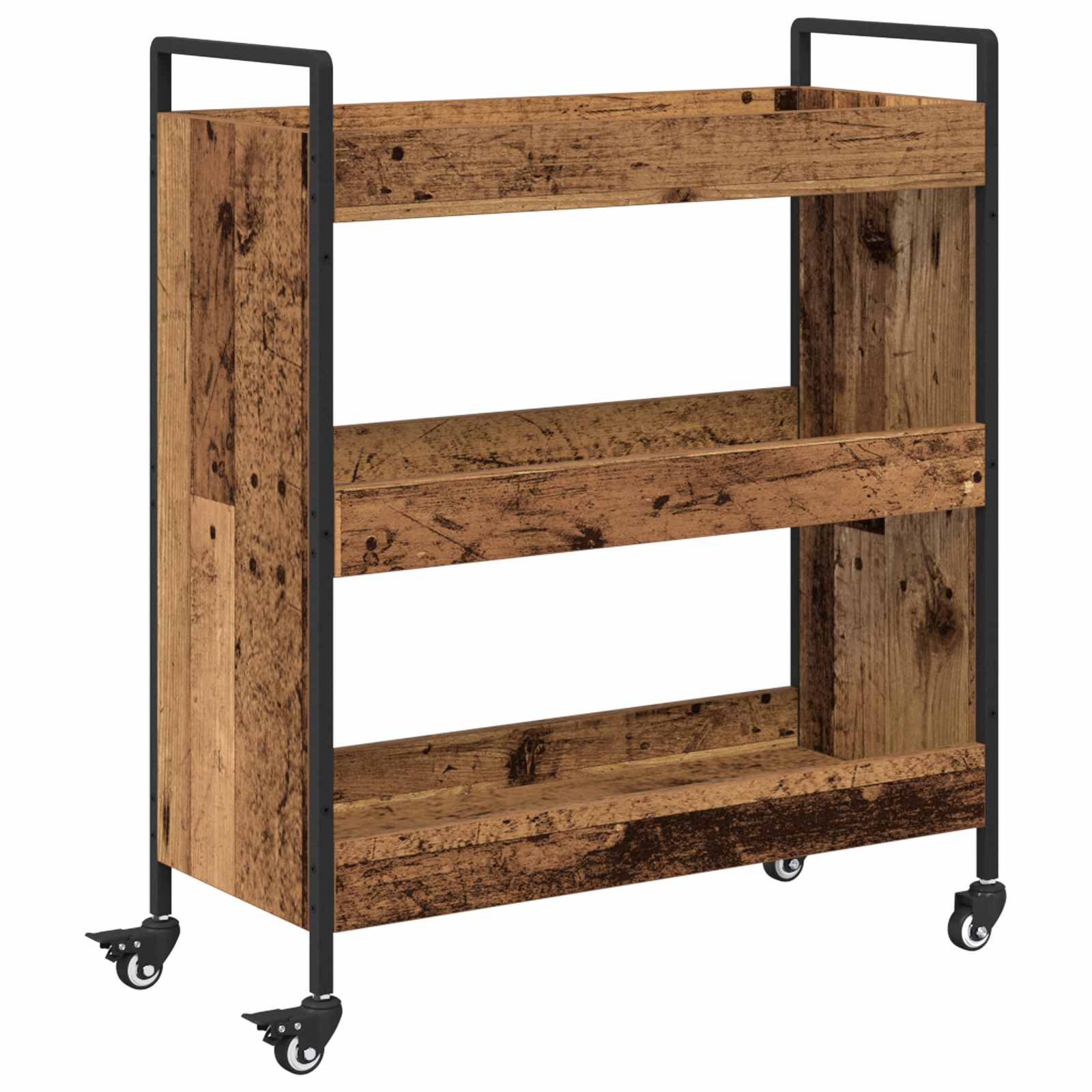 Chariot de cuisine Bois ancien 70 x 30 x 82 cm - XIOS
