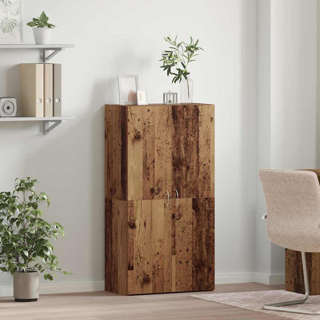 Cabinet de Bureau Chêne noir 60 x 32 x 115 cm Bois d'ingénierie - XIOS