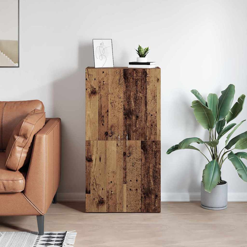 Cabinet de Bureau Chêne noir 60 x 32 x 115 cm Bois d'ingénierie - XIOS