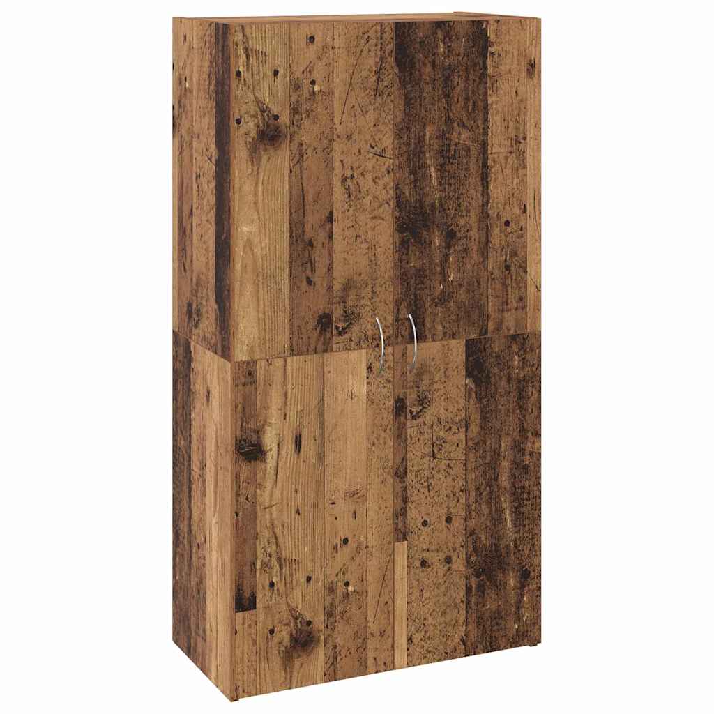 Cabinet de Bureau Chêne noir 60 x 32 x 115 cm Bois d'ingénierie - XIOS