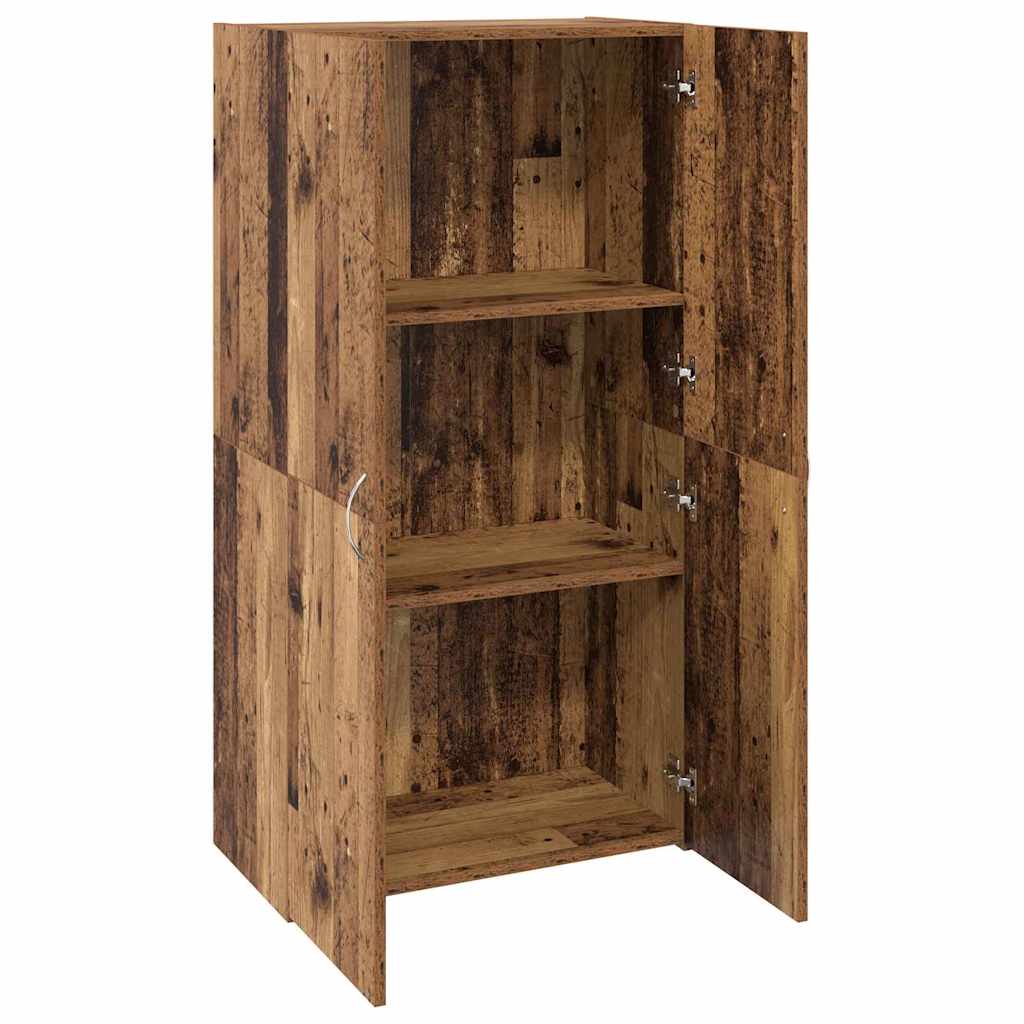 Cabinet de Bureau Chêne noir 60 x 32 x 115 cm Bois d'ingénierie - XIOS