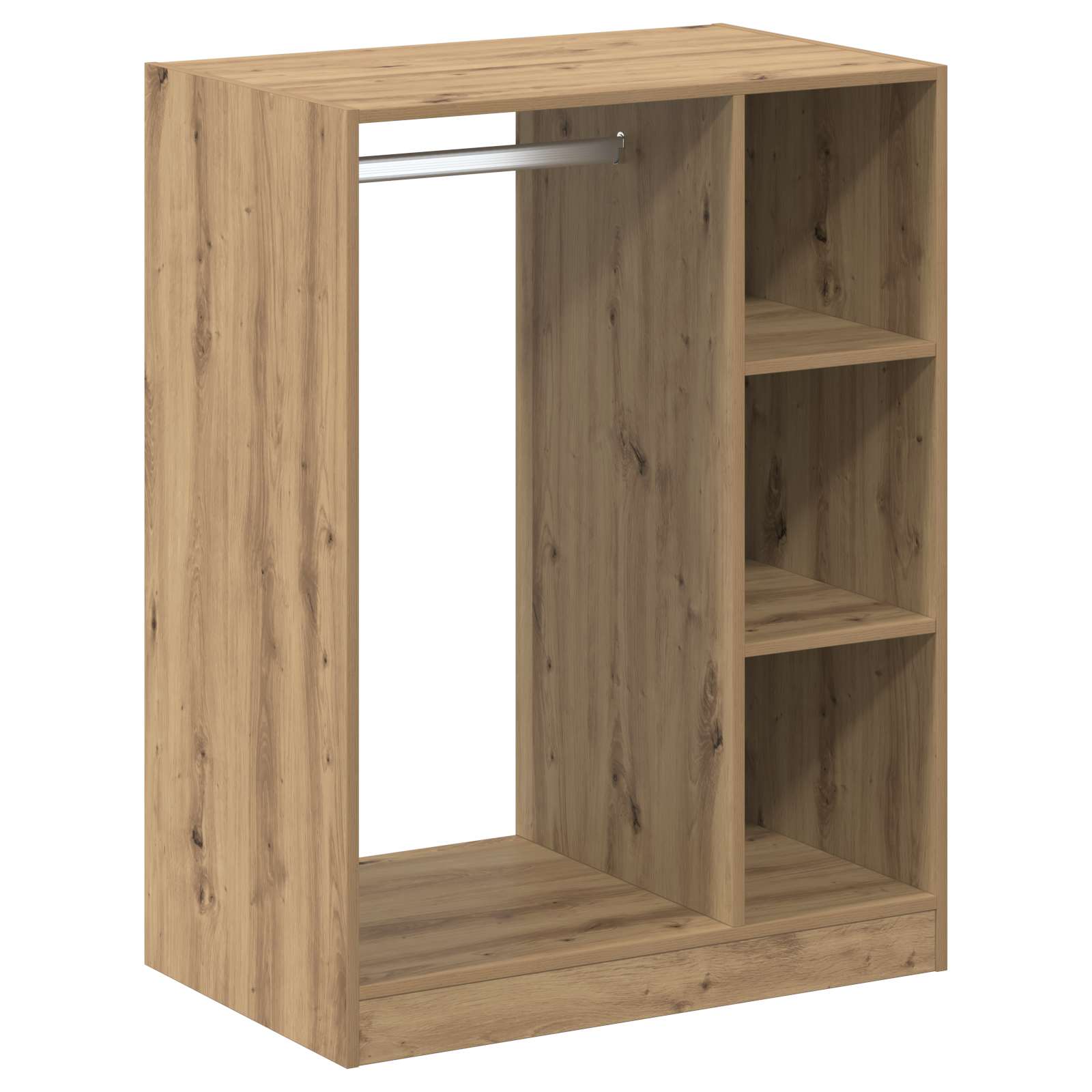 Armoire avec étagère Chêne artisanal 77 x 48 x 102 cm