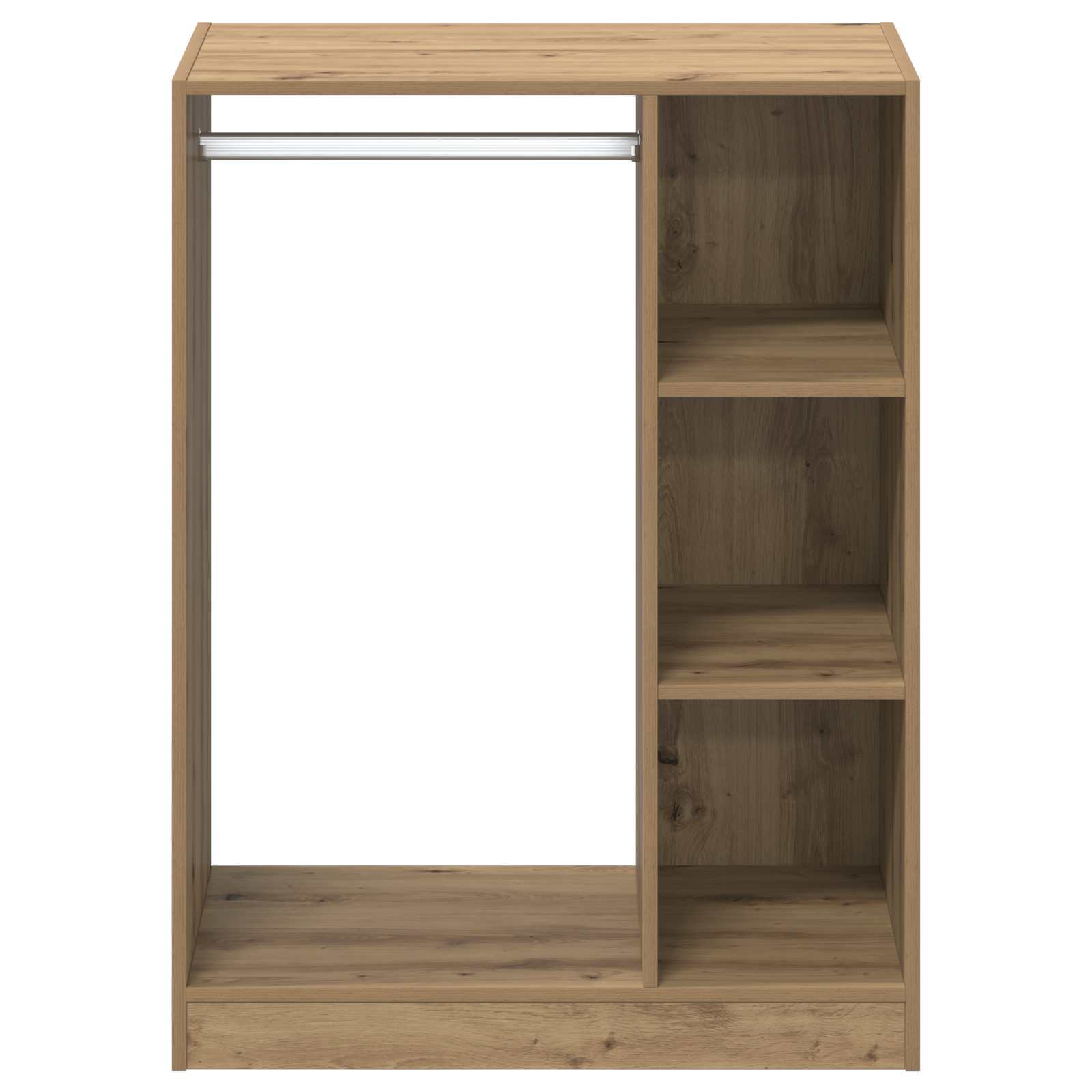Armoire avec étagère Chêne artisanal 77 x 48 x 102 cm