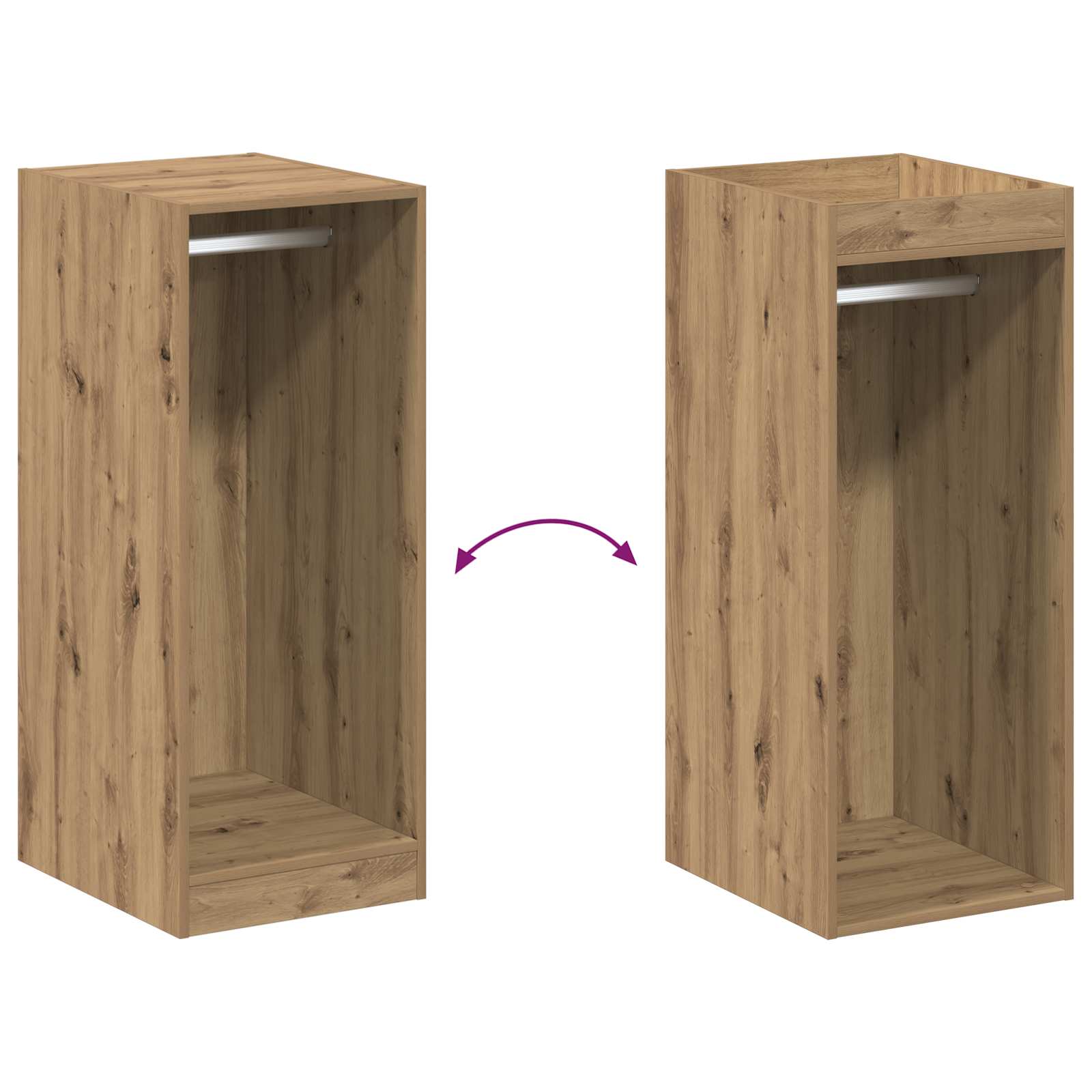 Armoire Chêne artisanal 41 x 48 x 102 cm - XIOS