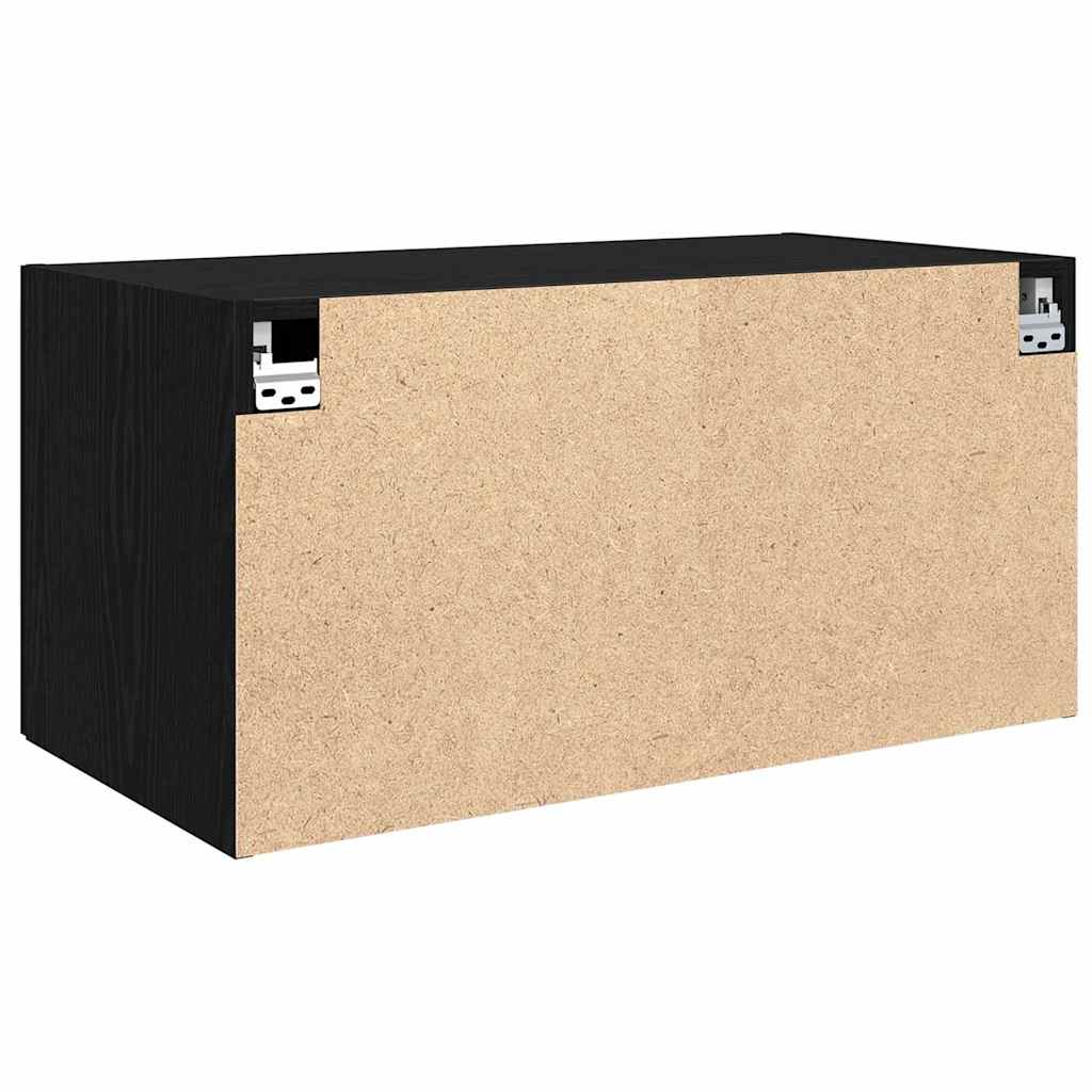 Meuble mural Chêne noir 80 x 42.5 x 40 cm Bois d'ingénierie - XIOS