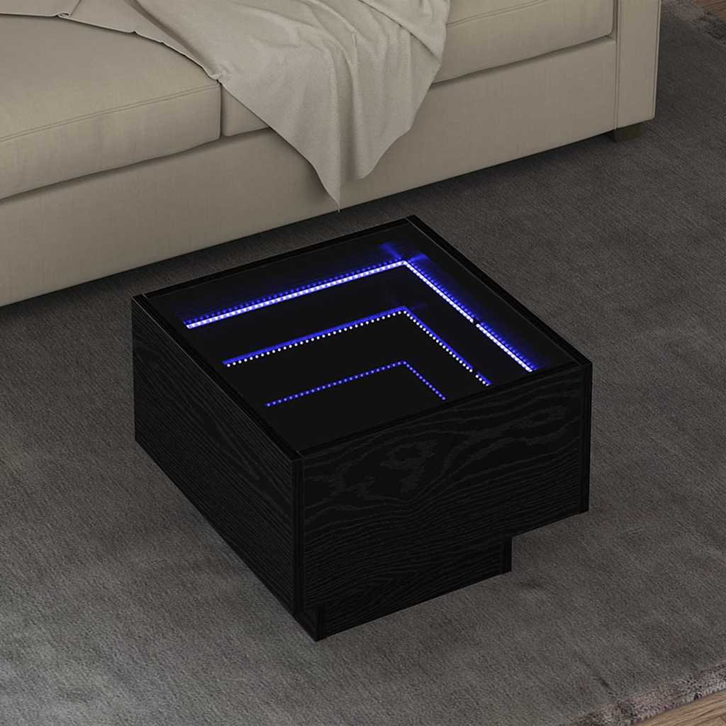 Table basse Chêne noir 40 x 40 x 30 cm Bois d'ingénierie - XIOS