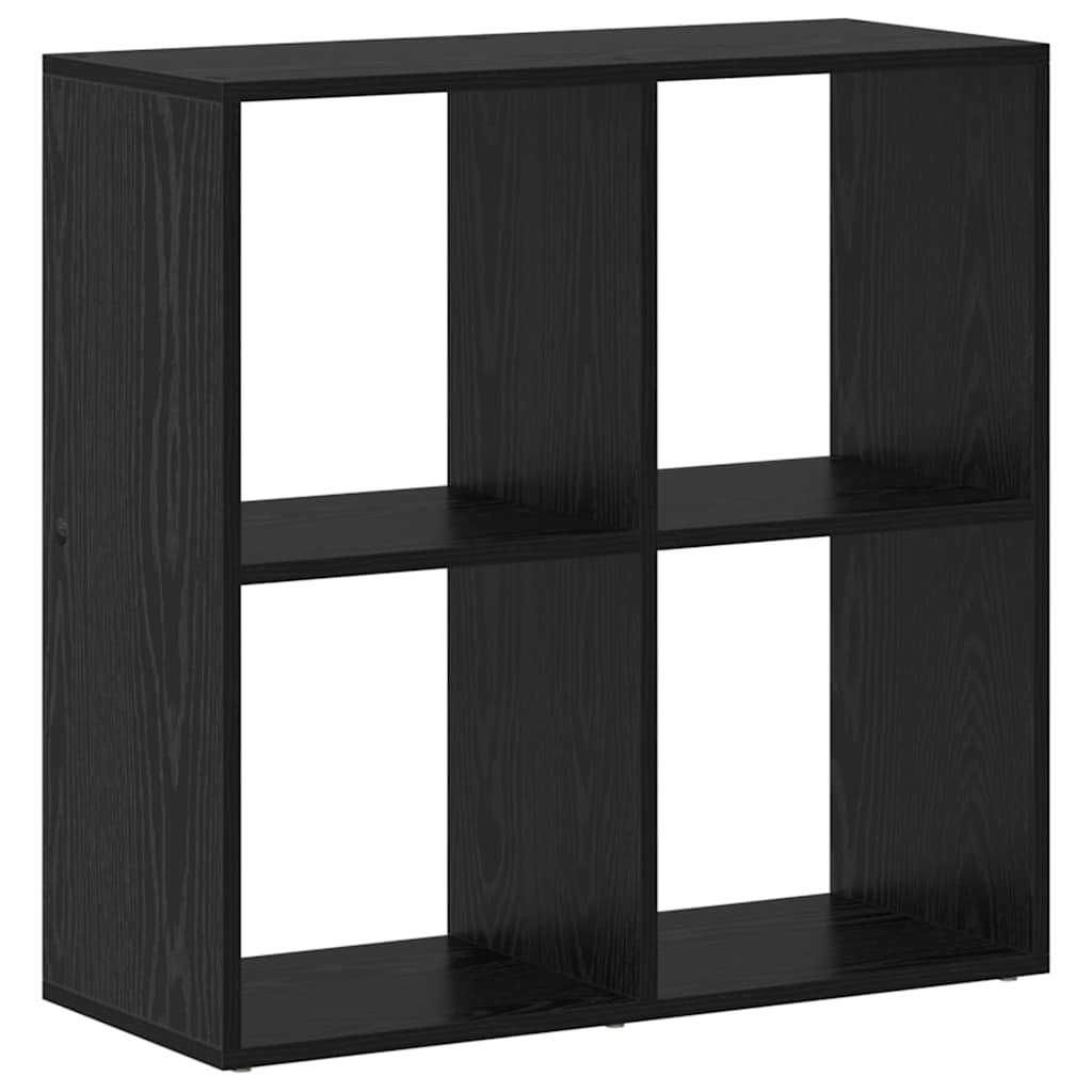 Bibliothèque Noir 69,5 x 29 x 69,5 cm Bois d'ingénierie - XIOS