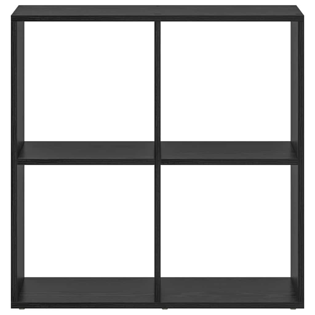 Bibliothèque Noir 69,5 x 29 x 69,5 cm Bois d'ingénierie - XIOS