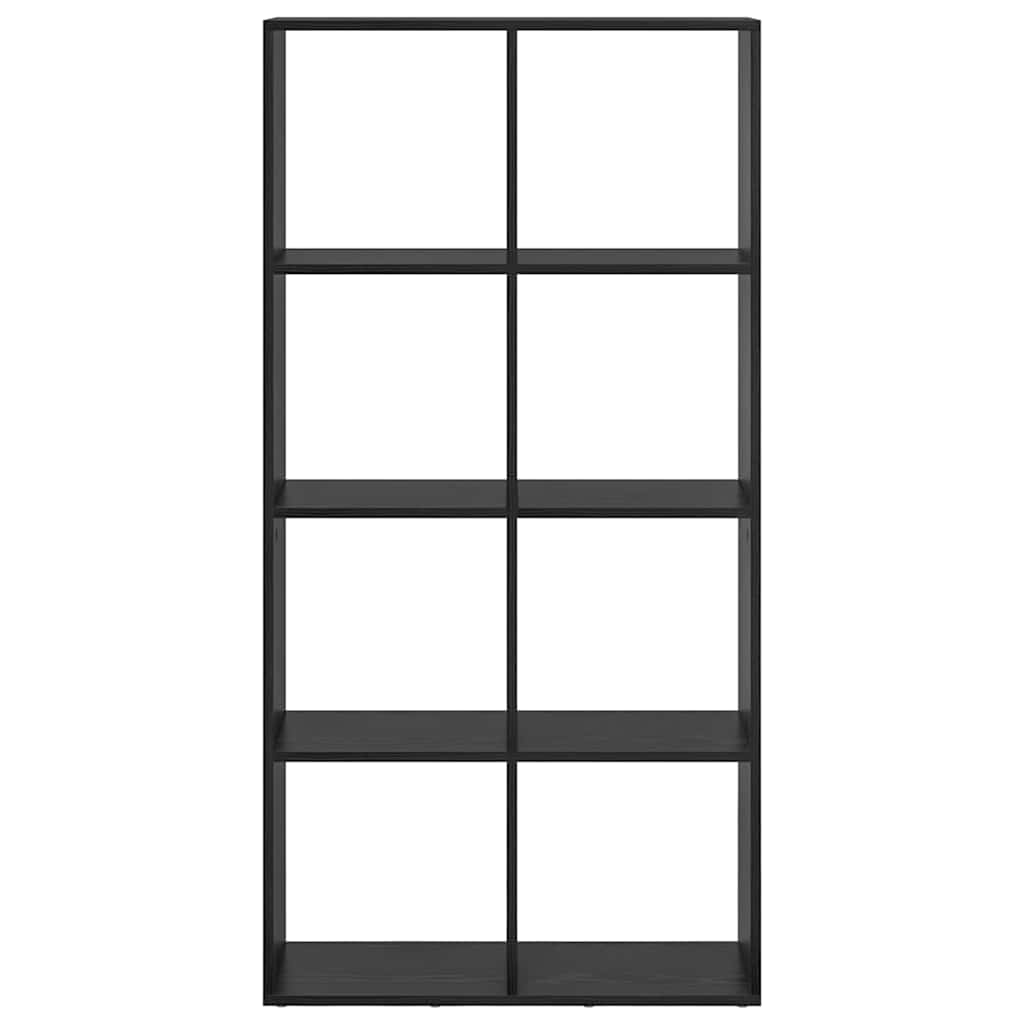 Bibliothèque Noir 69,5 x 29 x 137,5 cm Bois d'ingénierie - XIOS