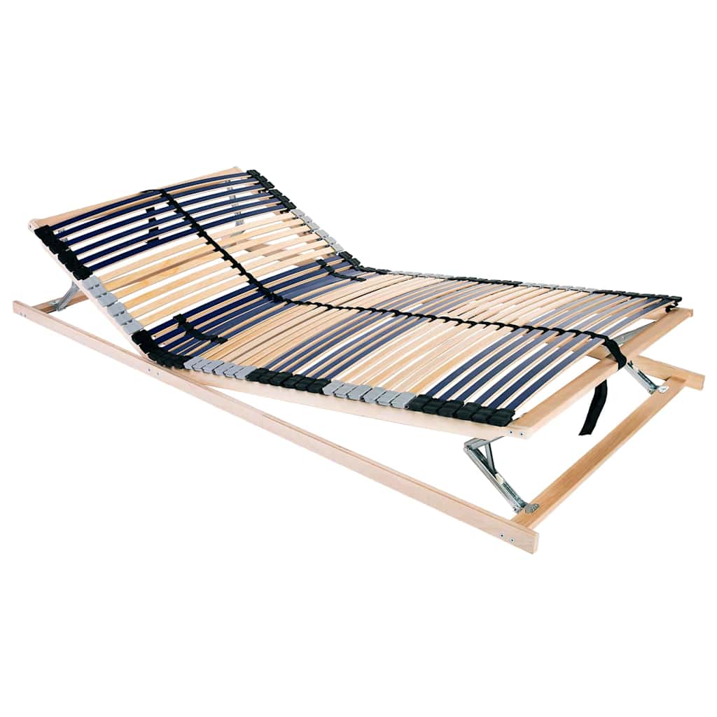 Sommier à lattes Marron 140 x 190 cm Bois de hêtre massif - XIOS