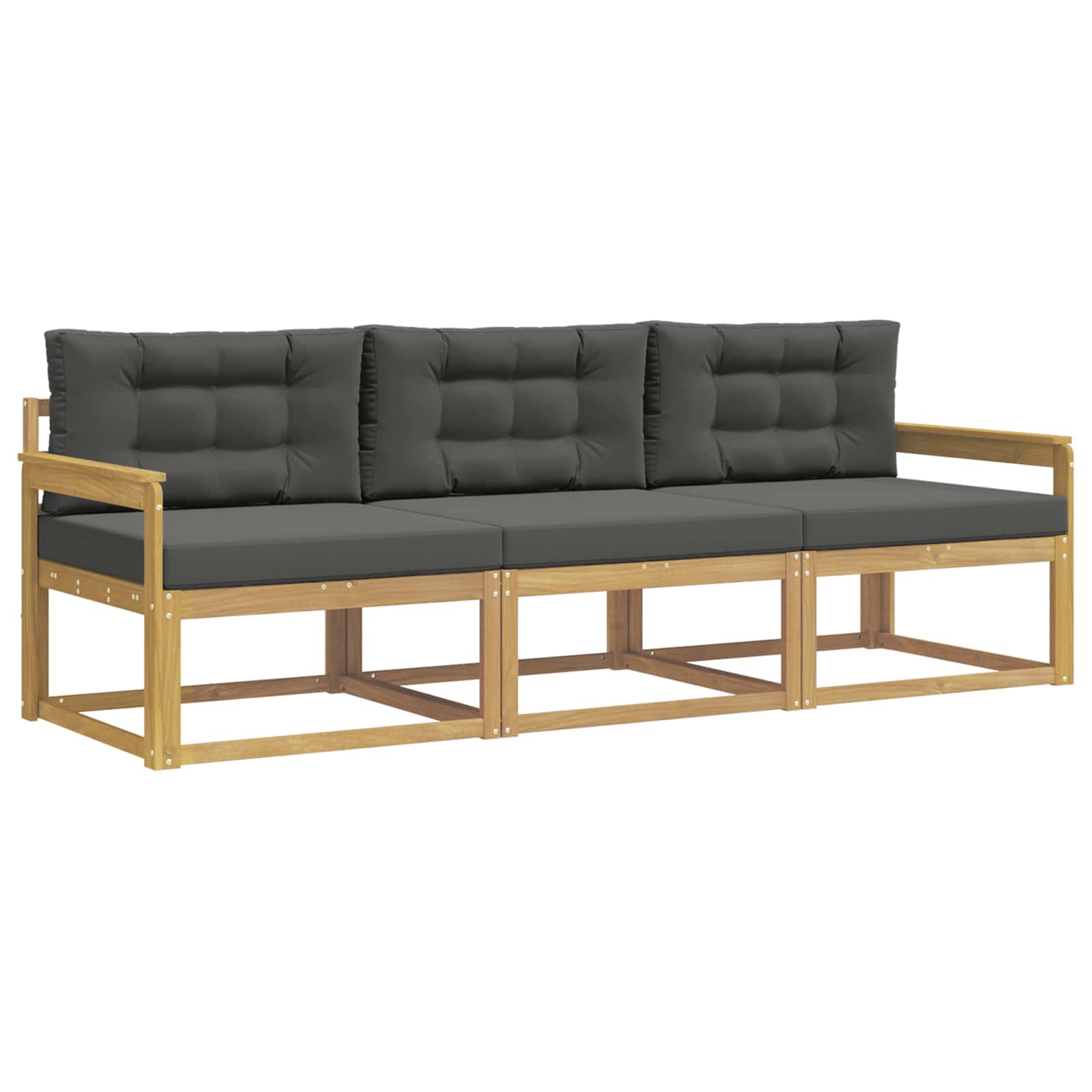 Ensemble de canapés d'extérieur 3 pcs Blanc et anthracite - XIOS