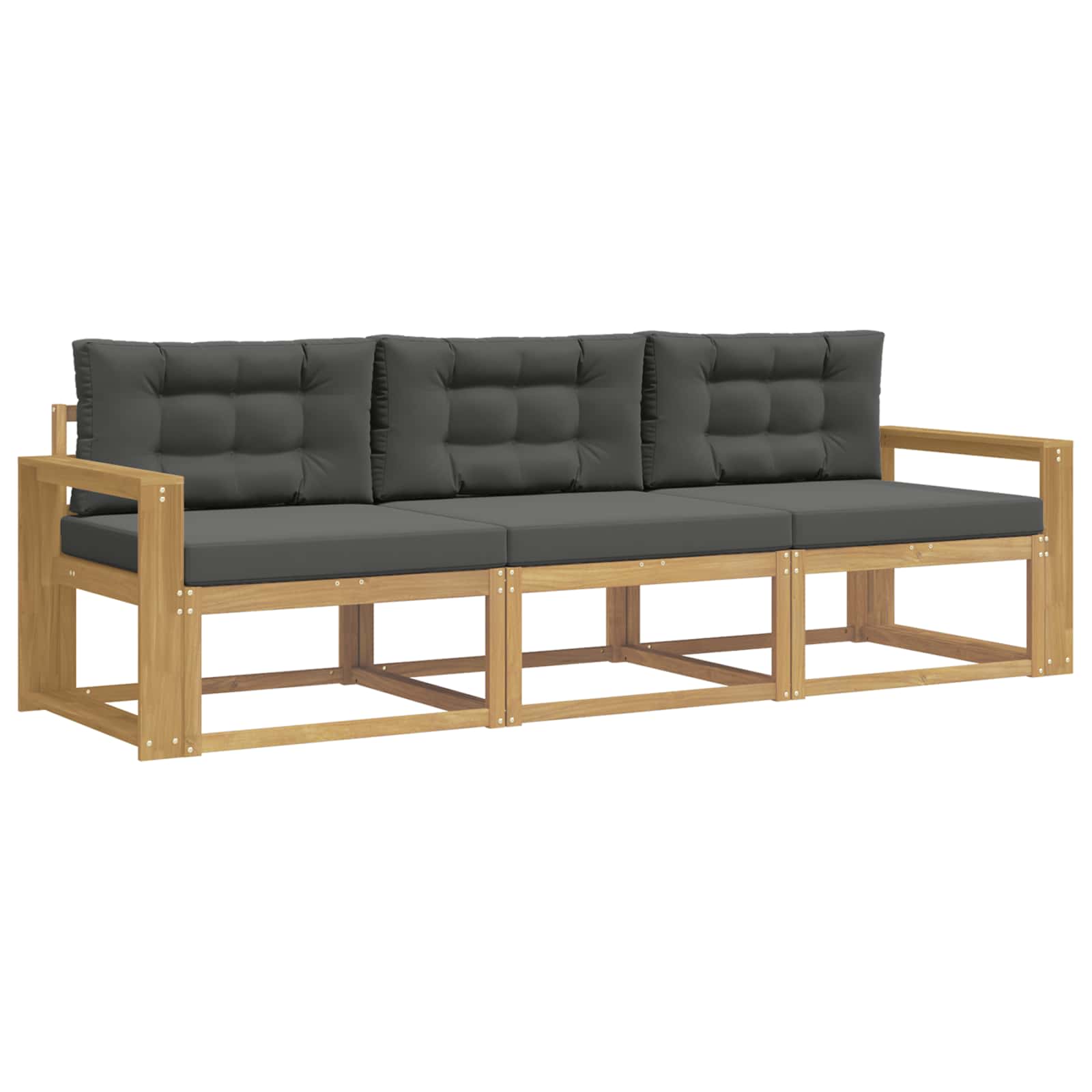 Ensemble de canapés d'extérieur 3 pcs Blanc et anthracite - XIOS