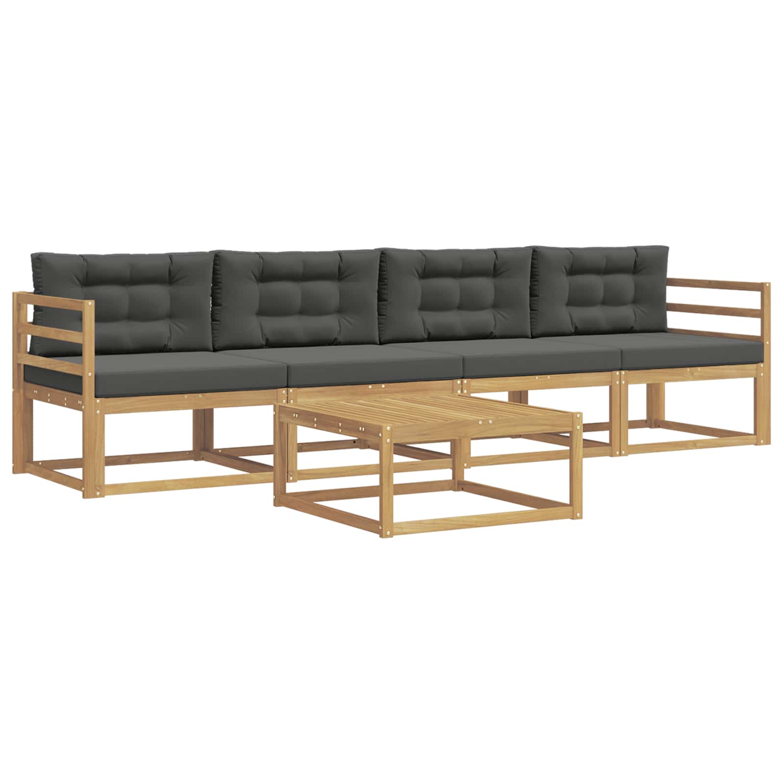 Ensemble de canapés d'extérieur 4 pcs Blanc et anthracite - XIOS