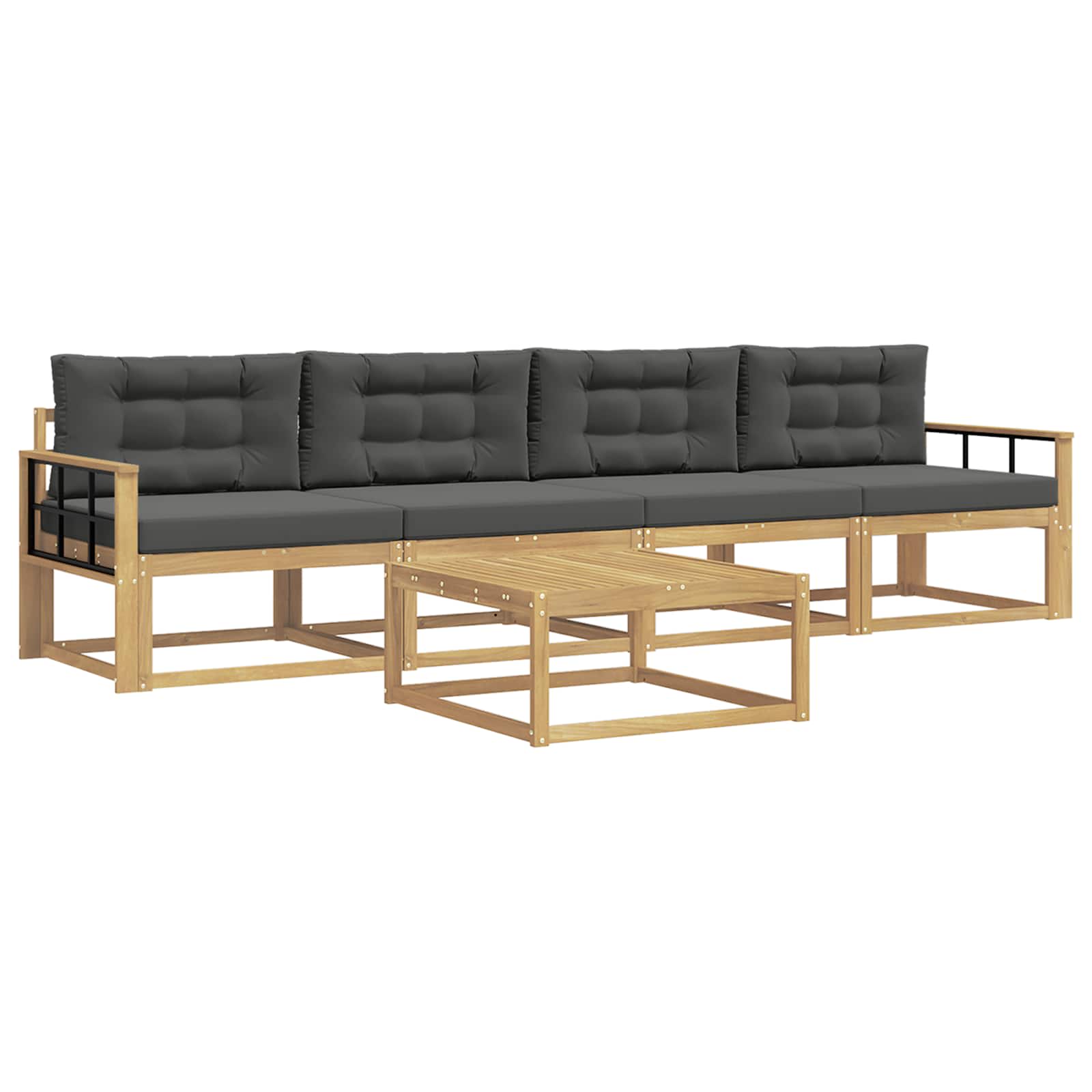 Ensemble de canapés d'extérieur 4 pcs Blanc et anthracite - XIOS