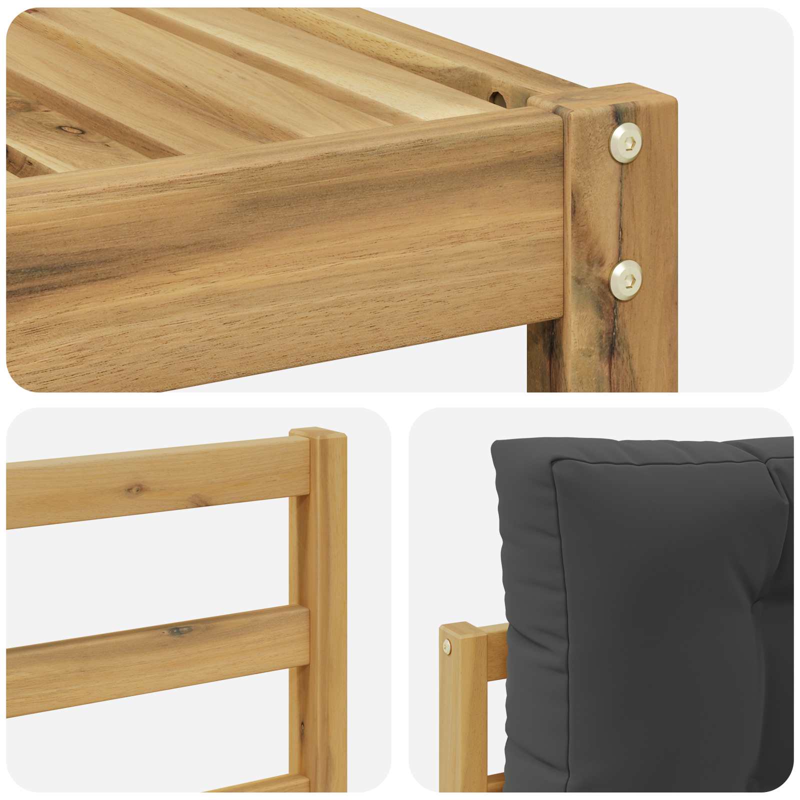 Ensemble de canapés d'extérieur 6 pcs Blanc et anthracite - XIOS