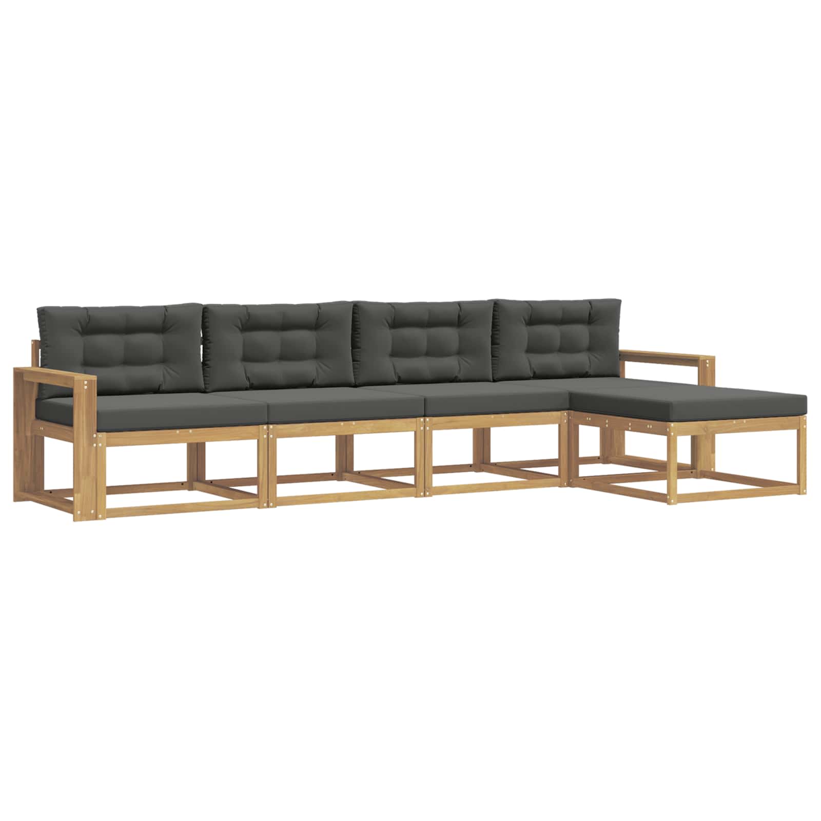 Ensemble de canapés d'extérieur 4 pcs Blanc et anthracite - XIOS