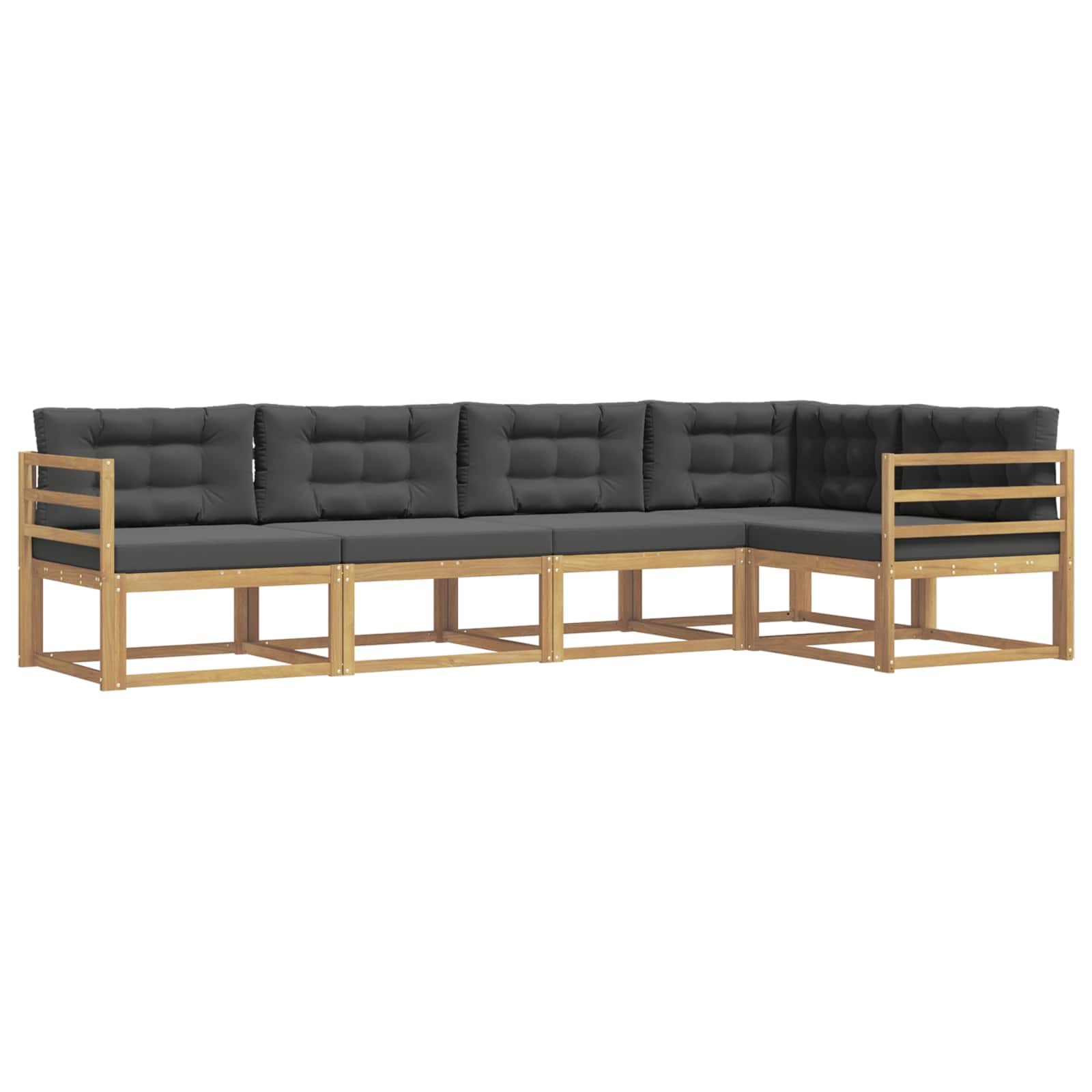 Ensemble de canapés d'extérieur 4 pcs Blanc et anthracite - XIOS