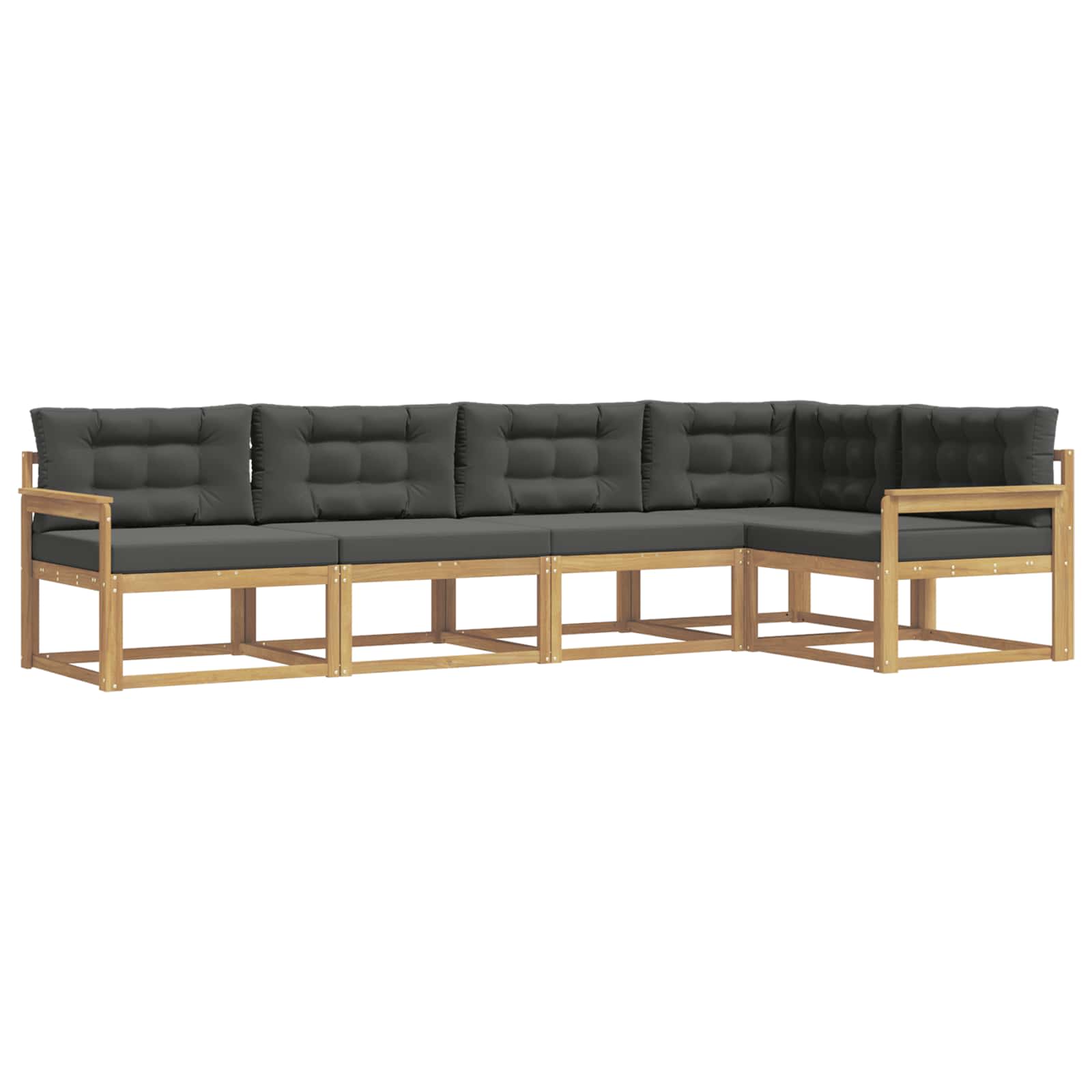Ensemble de canapés d'extérieur 4 pcs Blanc et anthracite - XIOS