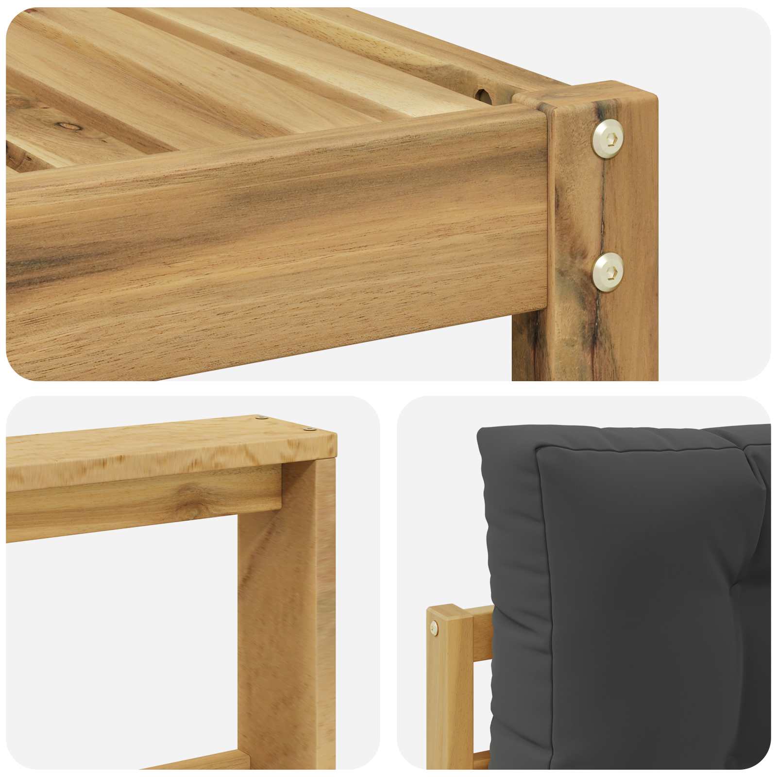 Ensemble de canapés d'extérieur 7 pcs Blanc et anthracite - XIOS