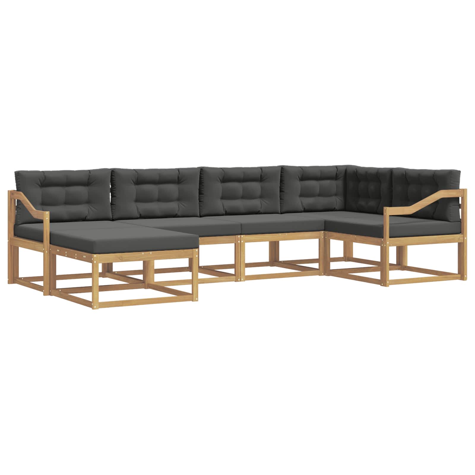 Ensemble de canapés d'extérieur 5 pcs Blanc et anthracite - XIOS