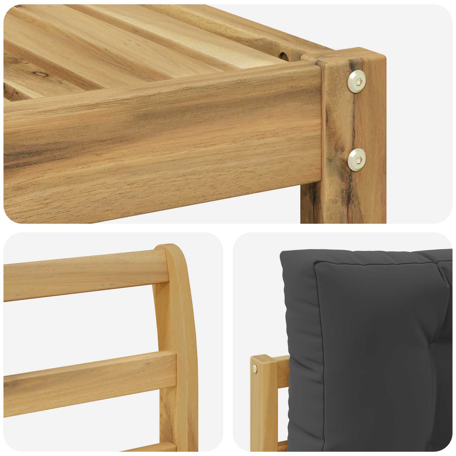 Ensemble de canapés d'extérieur 8 pcs Blanc et anthracite - XIOS