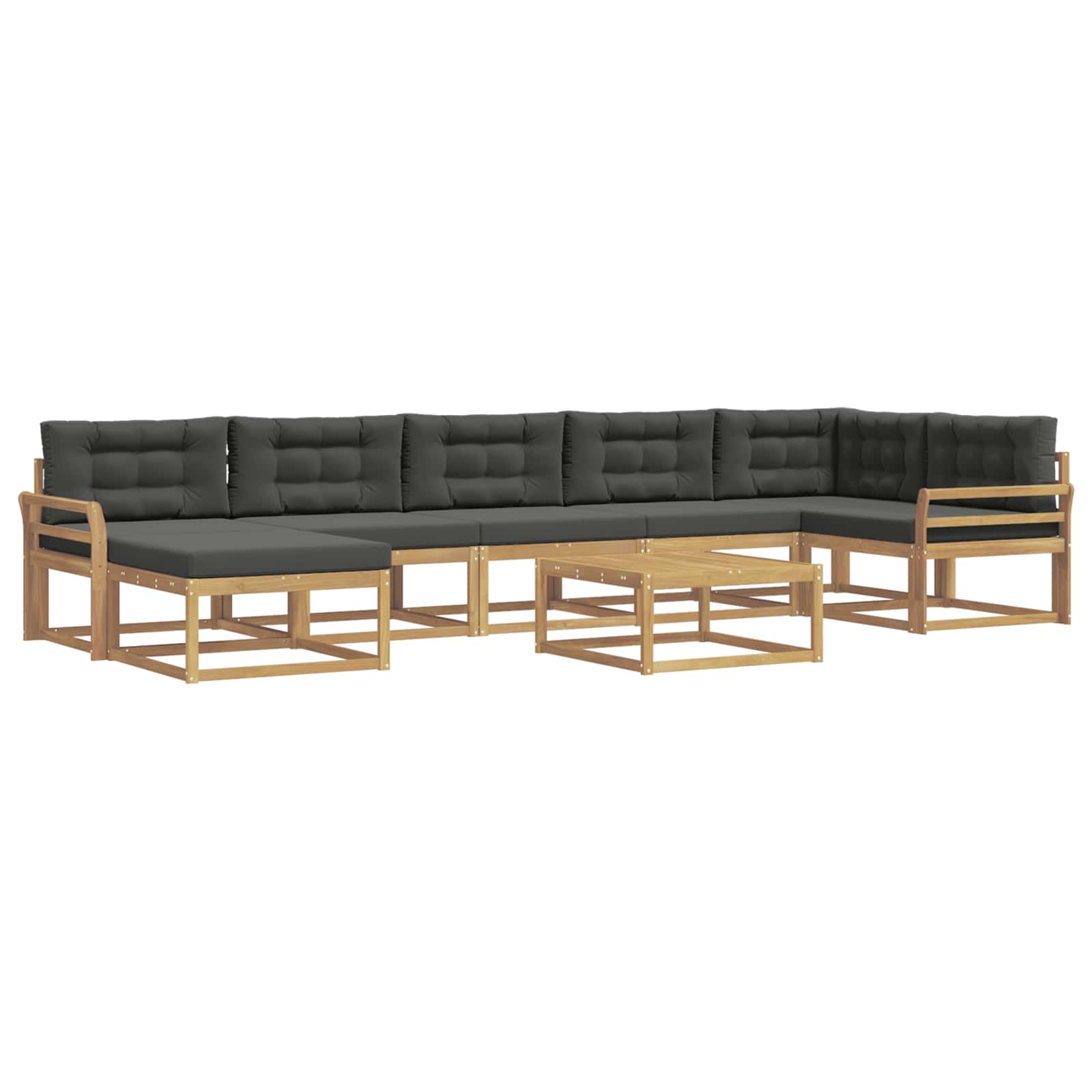 Ensemble de canapés d'extérieur 8 pcs Blanc et anthracite - XIOS