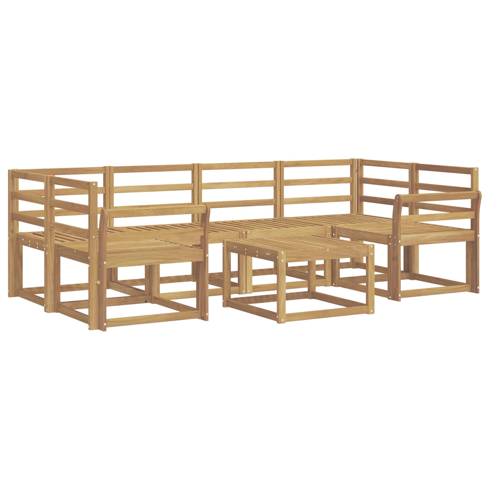 Ensemble de canapés d'extérieur 7 pcs Blanc 59 x 59 x 37 cm - XIOS