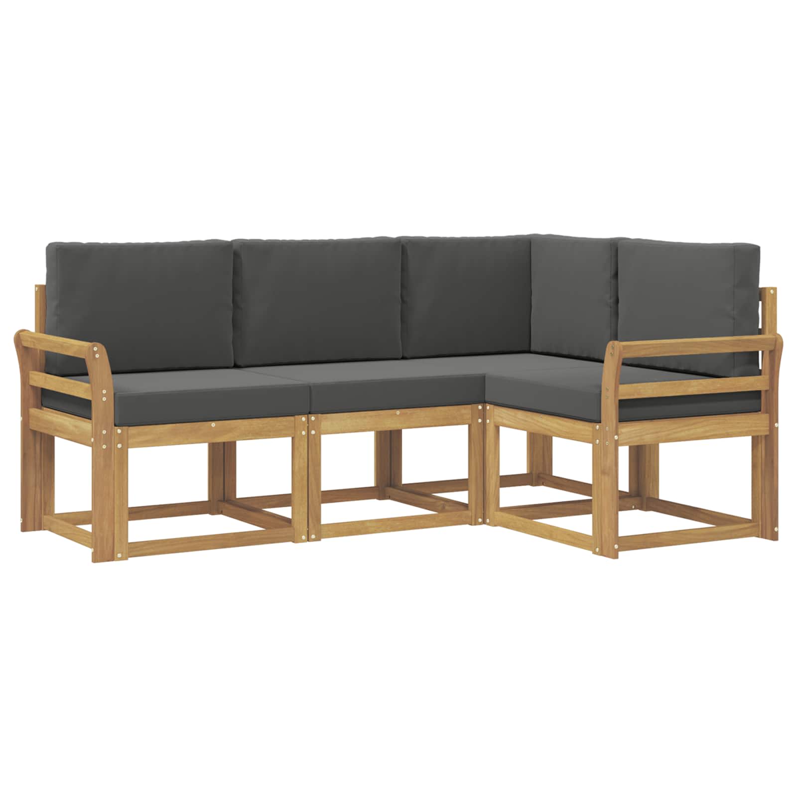 Ensemble de canapés d'extérieur 4 pcs Blanc et anthracite - XIOS