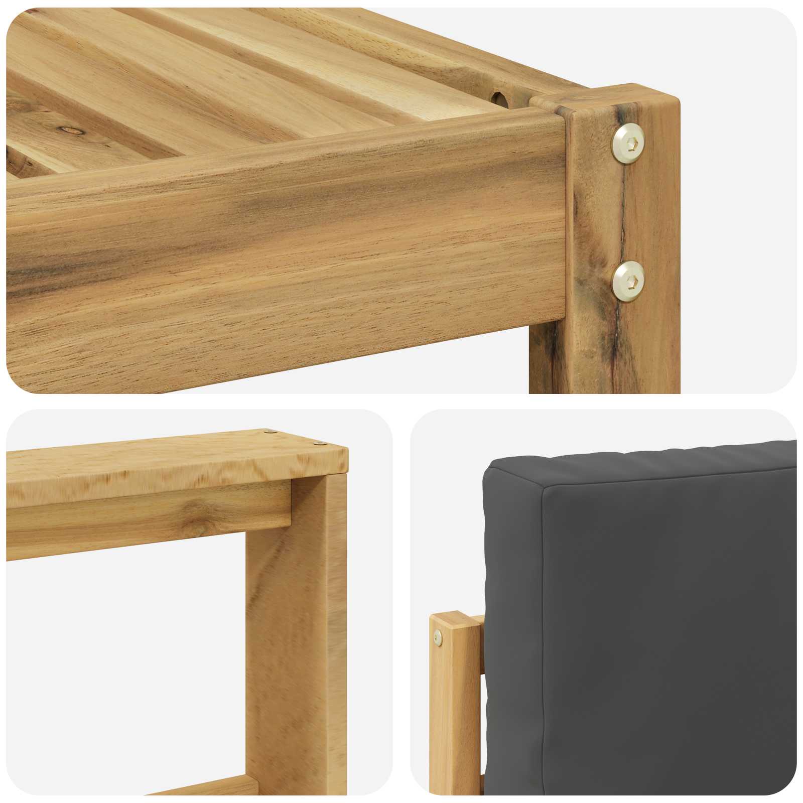 Ensemble de canapés d'extérieur 6 pcs Blanc et anthracite - XIOS
