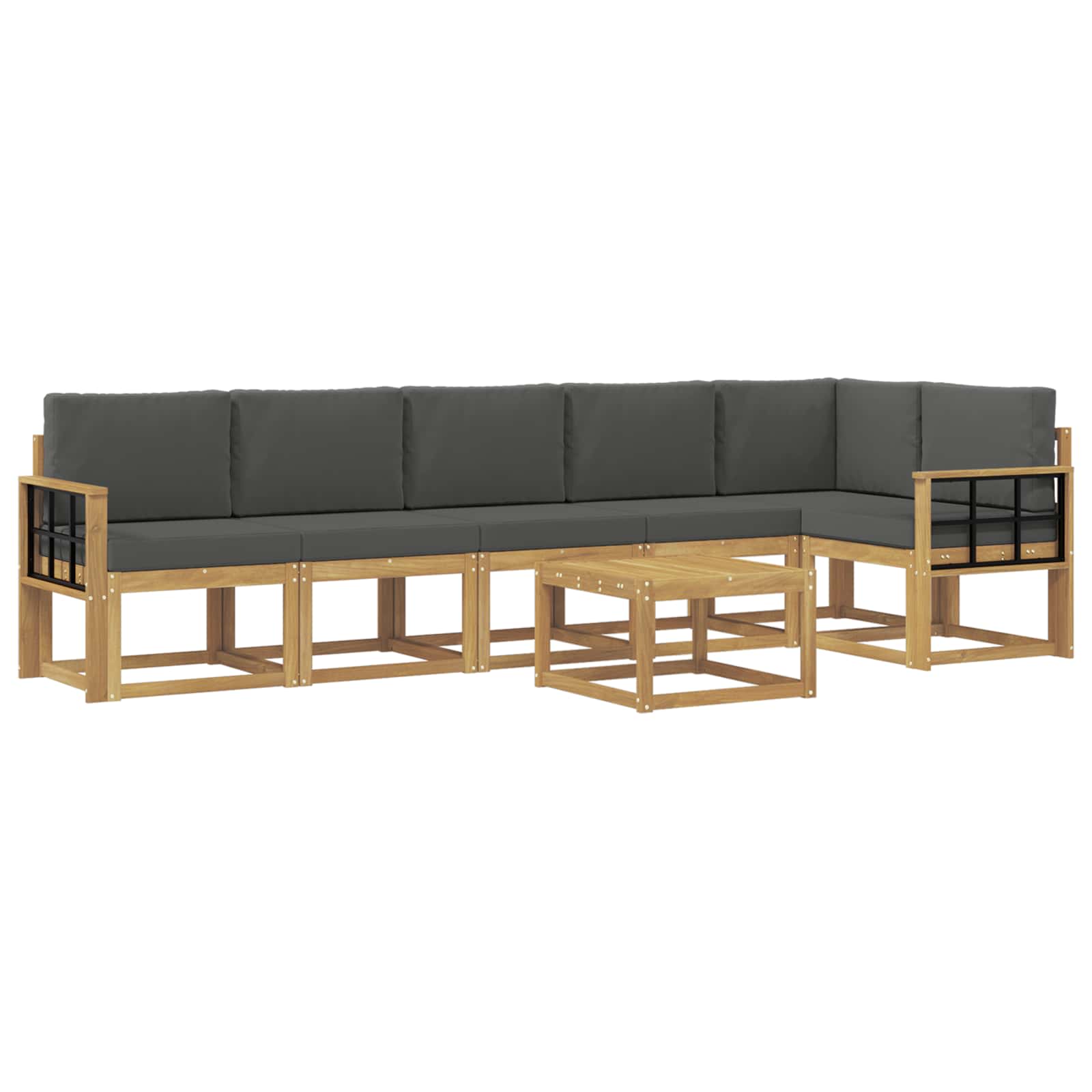 Ensemble de canapés d'extérieur 7 pcs Blanc et anthracite - XIOS