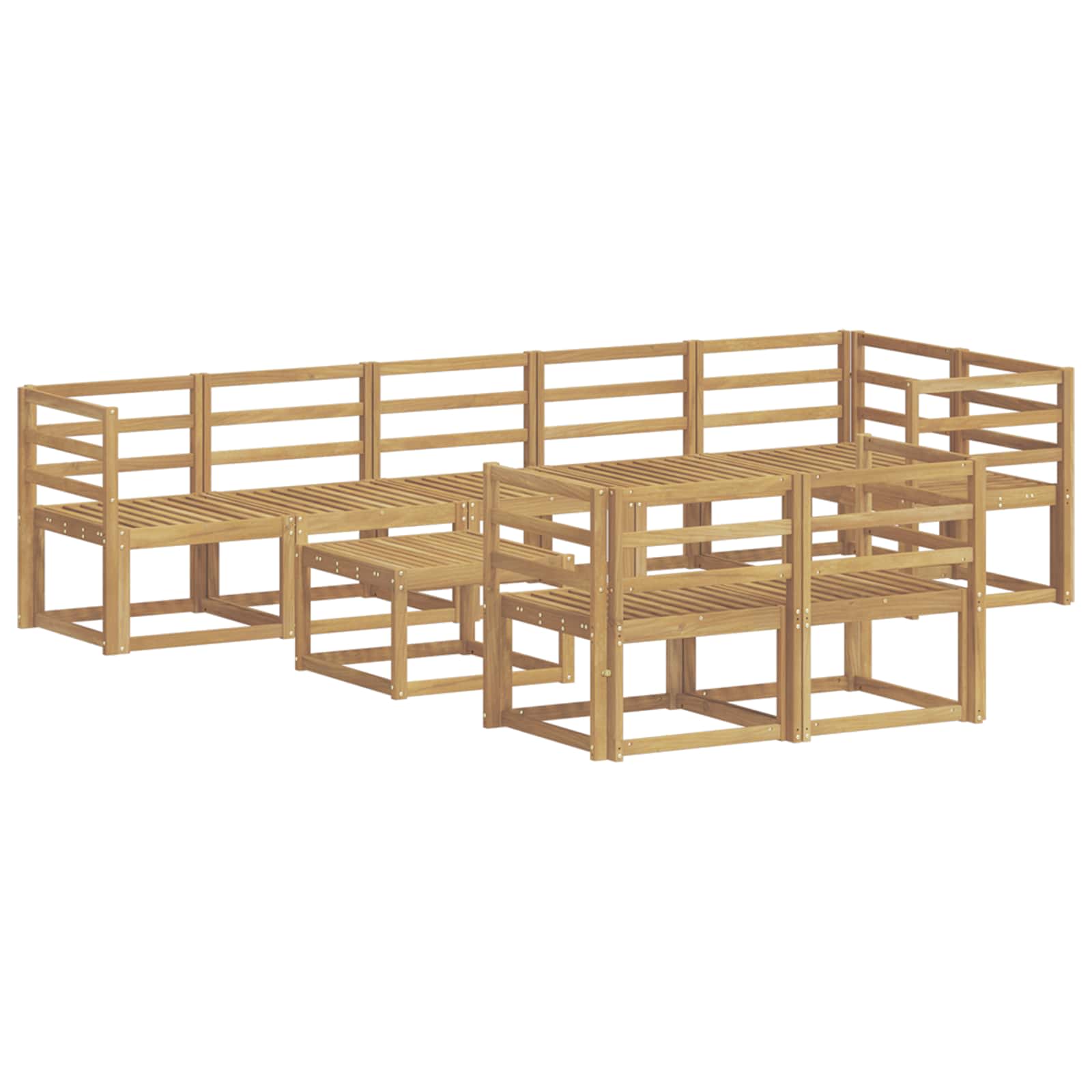 Ensemble de canapés d'extérieur 9 pcs Blanc - XIOS