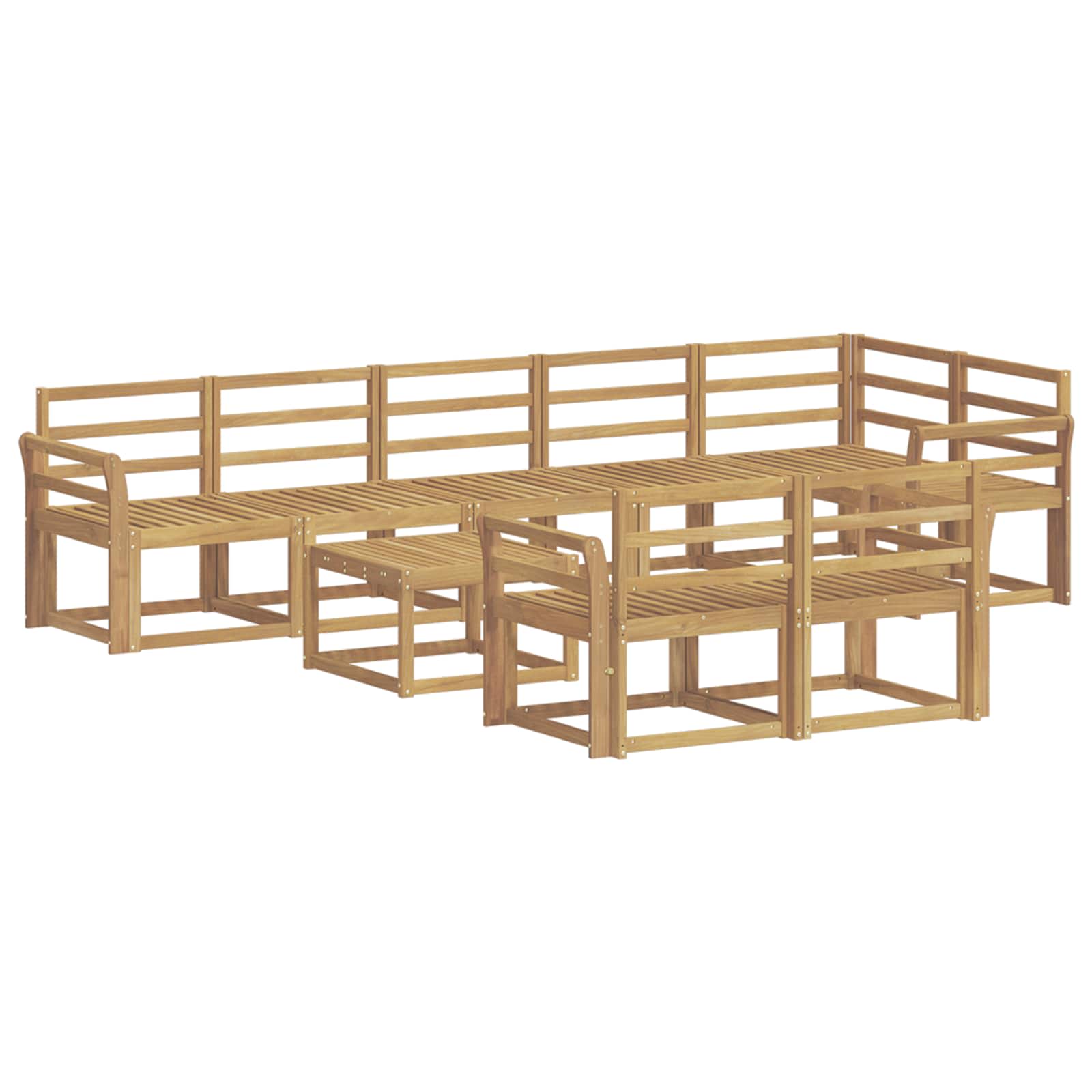 Ensemble de canapés d'extérieur 9 pcs Blanc - XIOS