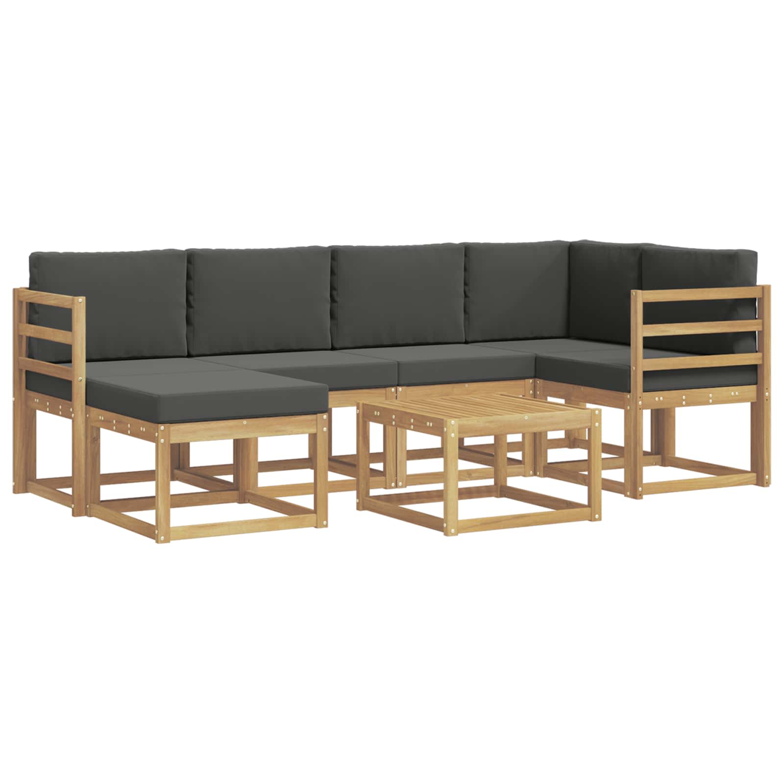 Ensemble de canapés d'extérieur 7 pcs Blanc et anthracite - XIOS