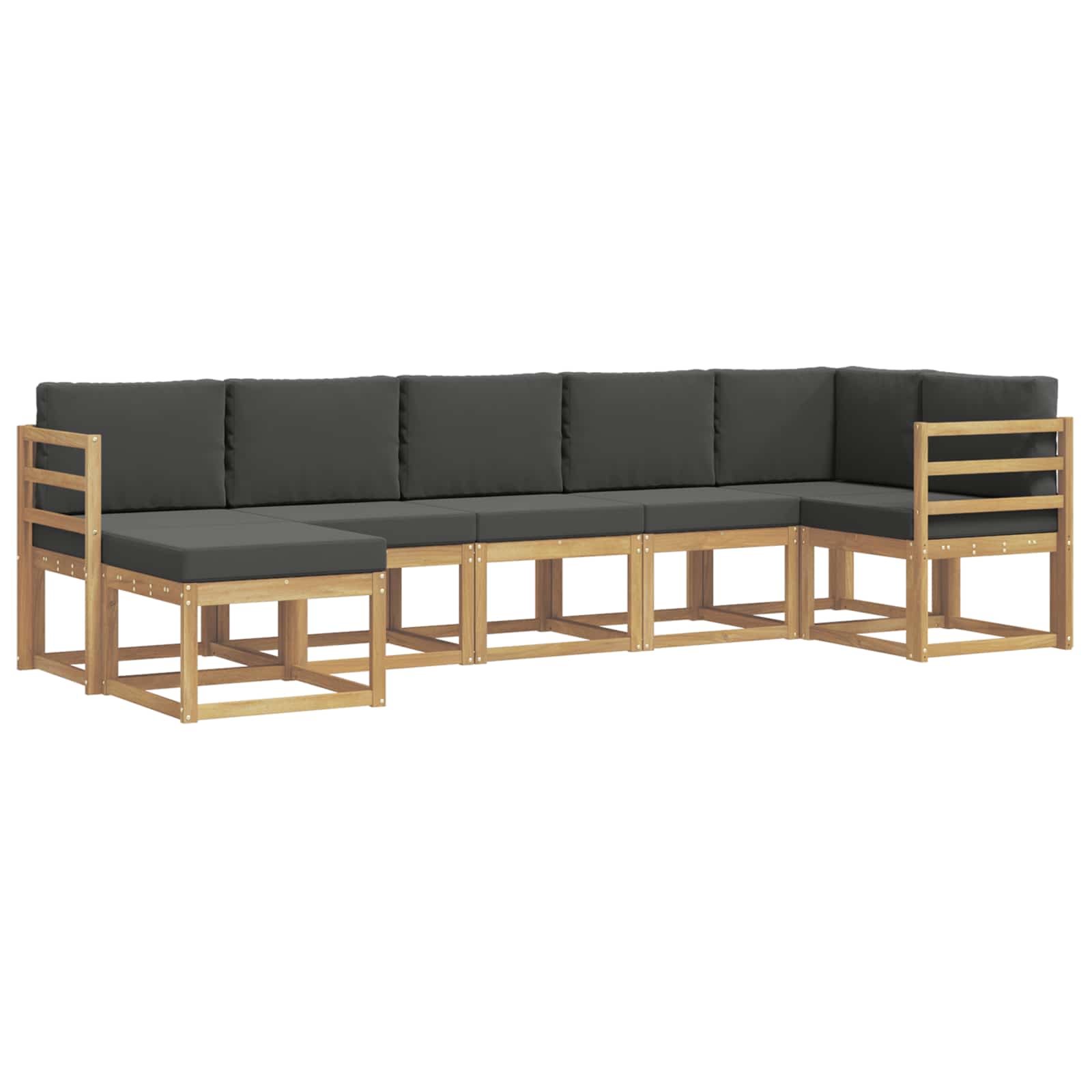 Ensemble de canapés d'extérieur 7 pcs Blanc et anthracite - XIOS