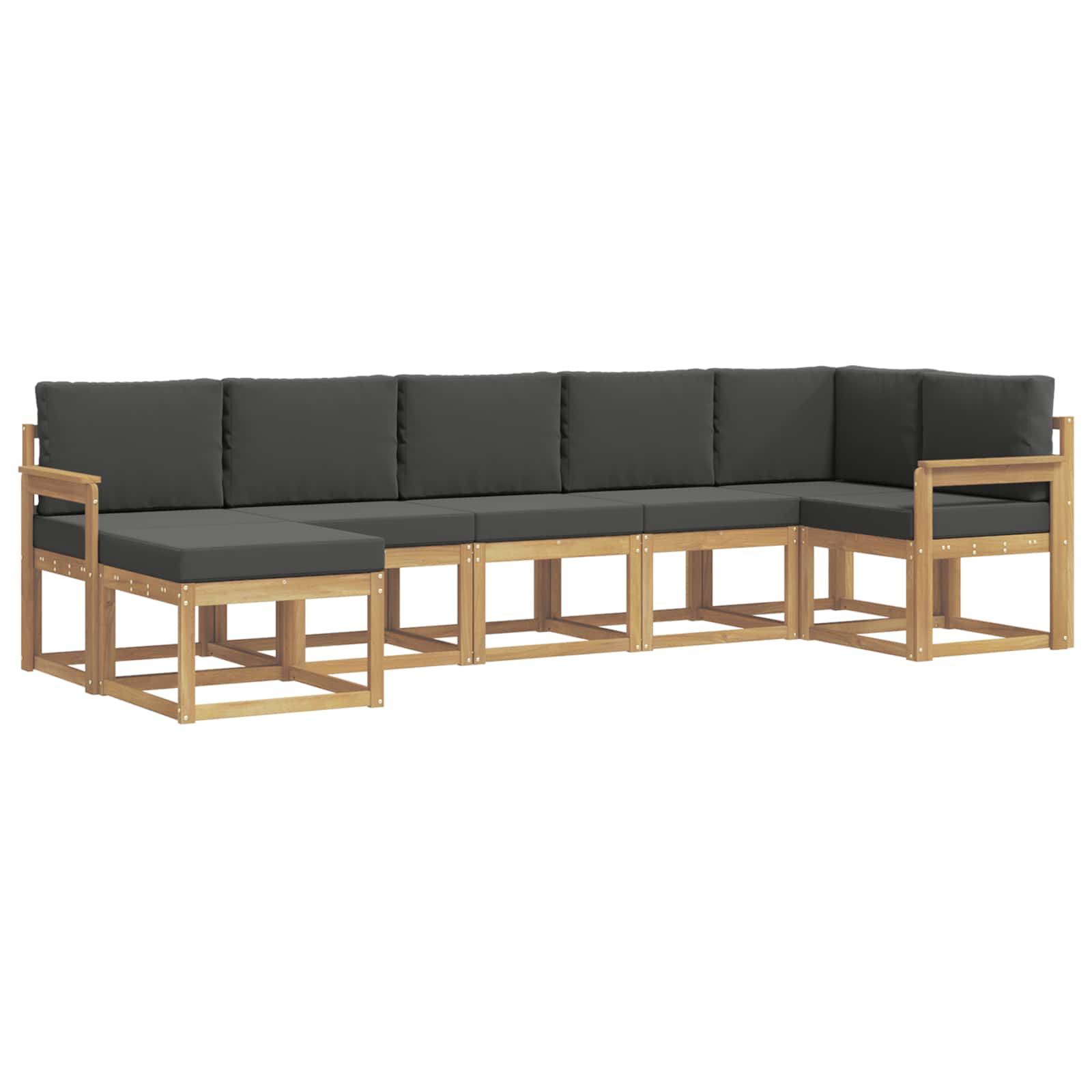 Ensemble de canapés d'extérieur 7 pcs Blanc et anthracite - XIOS