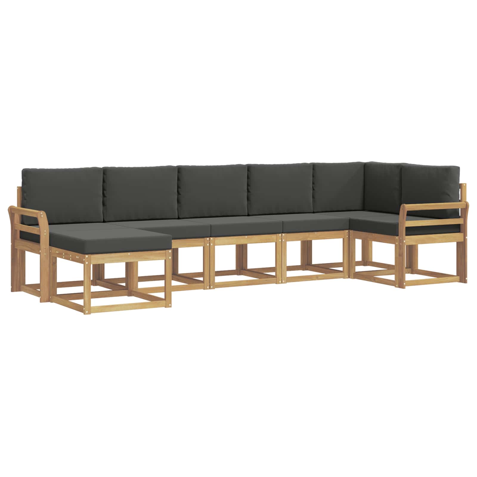 Ensemble de canapés d'extérieur 7 pcs Blanc et anthracite - XIOS