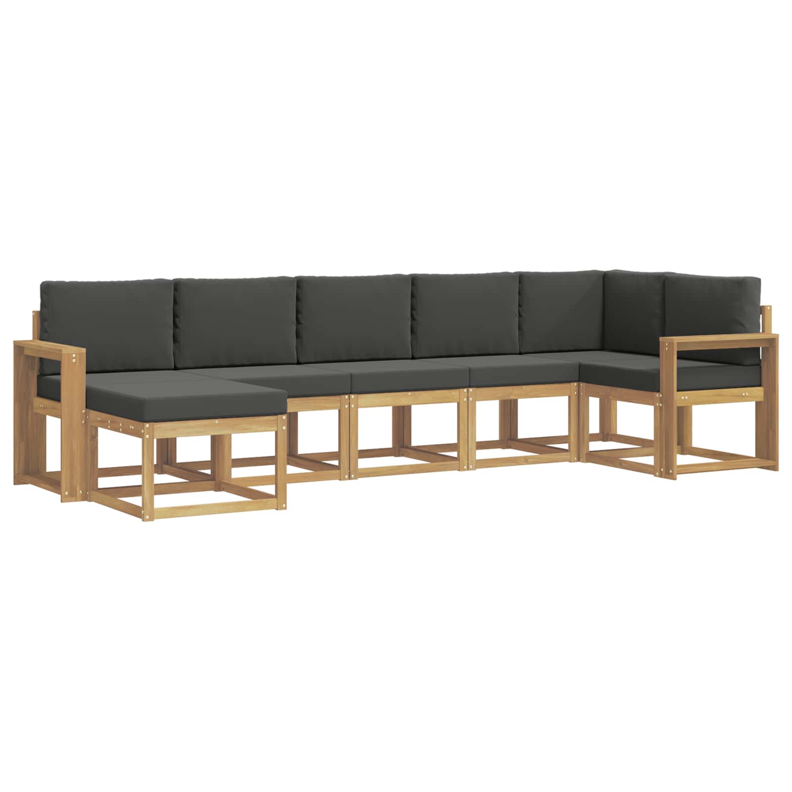 Ensemble de canapés d'extérieur 7 pcs Blanc et anthracite - XIOS