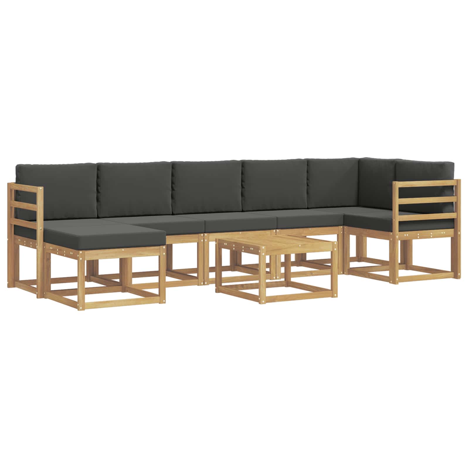 Ensemble de canapés d'extérieur 8 pcs Blanc et anthracite - XIOS
